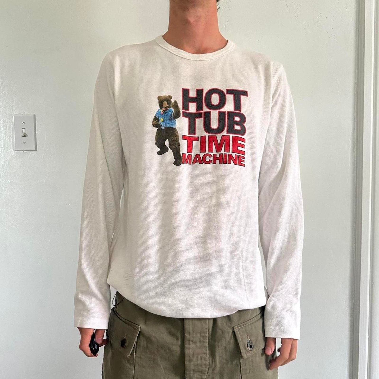 Vintage Vintage Hot Tub Time Machine Movie Promo Thermal Longsleeve Size US XL / EU 56 / 4 - 6 Thumbnail