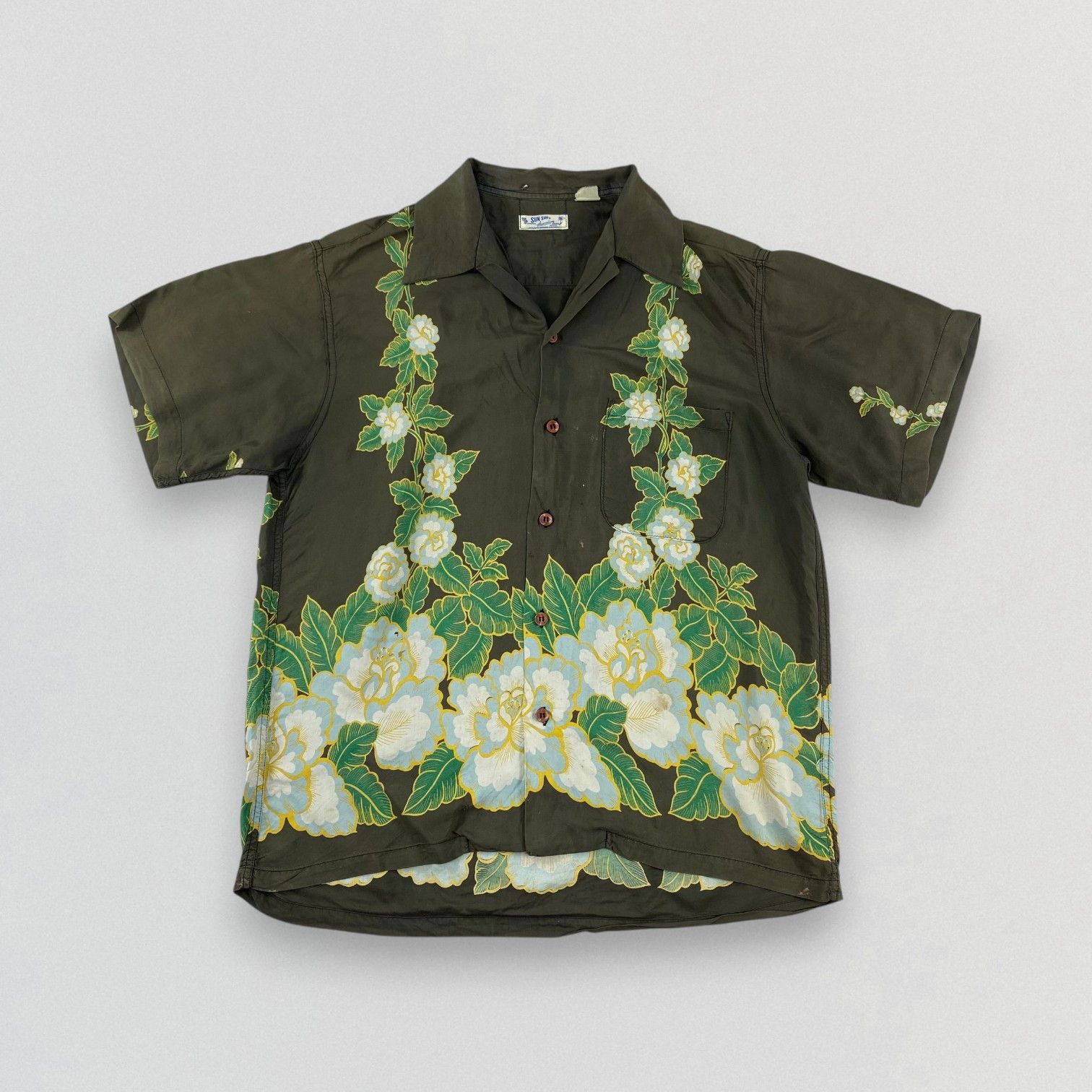 Sun Surf Vintage Sun Surf Flowers Aloha Hawaiian Shirt HW058 Size US M / EU 48-50 / 2 - 1 Thumbnail