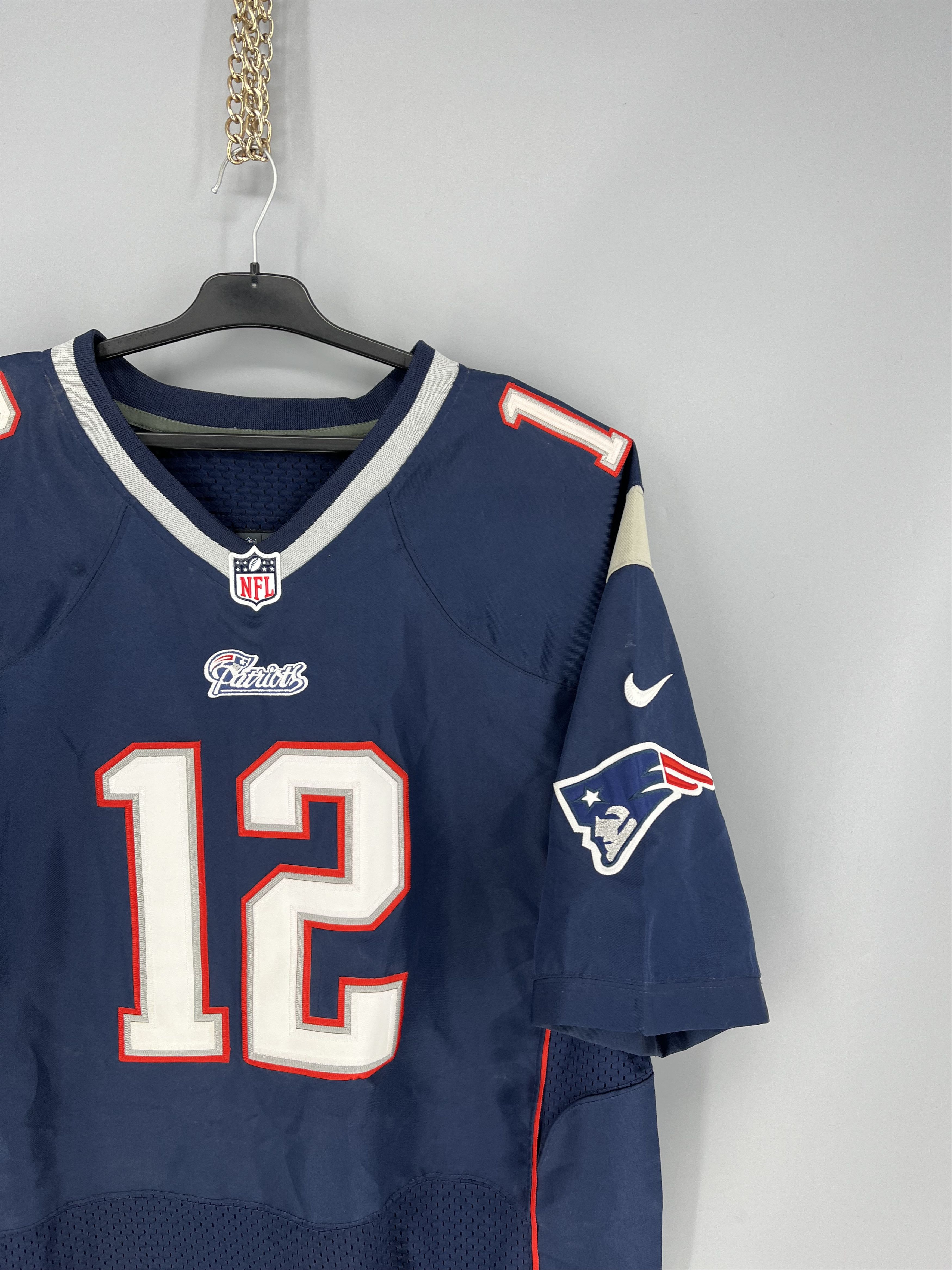 Nike #12 TOM BRADY NIKE NEW ENGLAND PATRIOTS JERSEY Size L Size US L / EU 52-54 / 3 - 5 Thumbnail