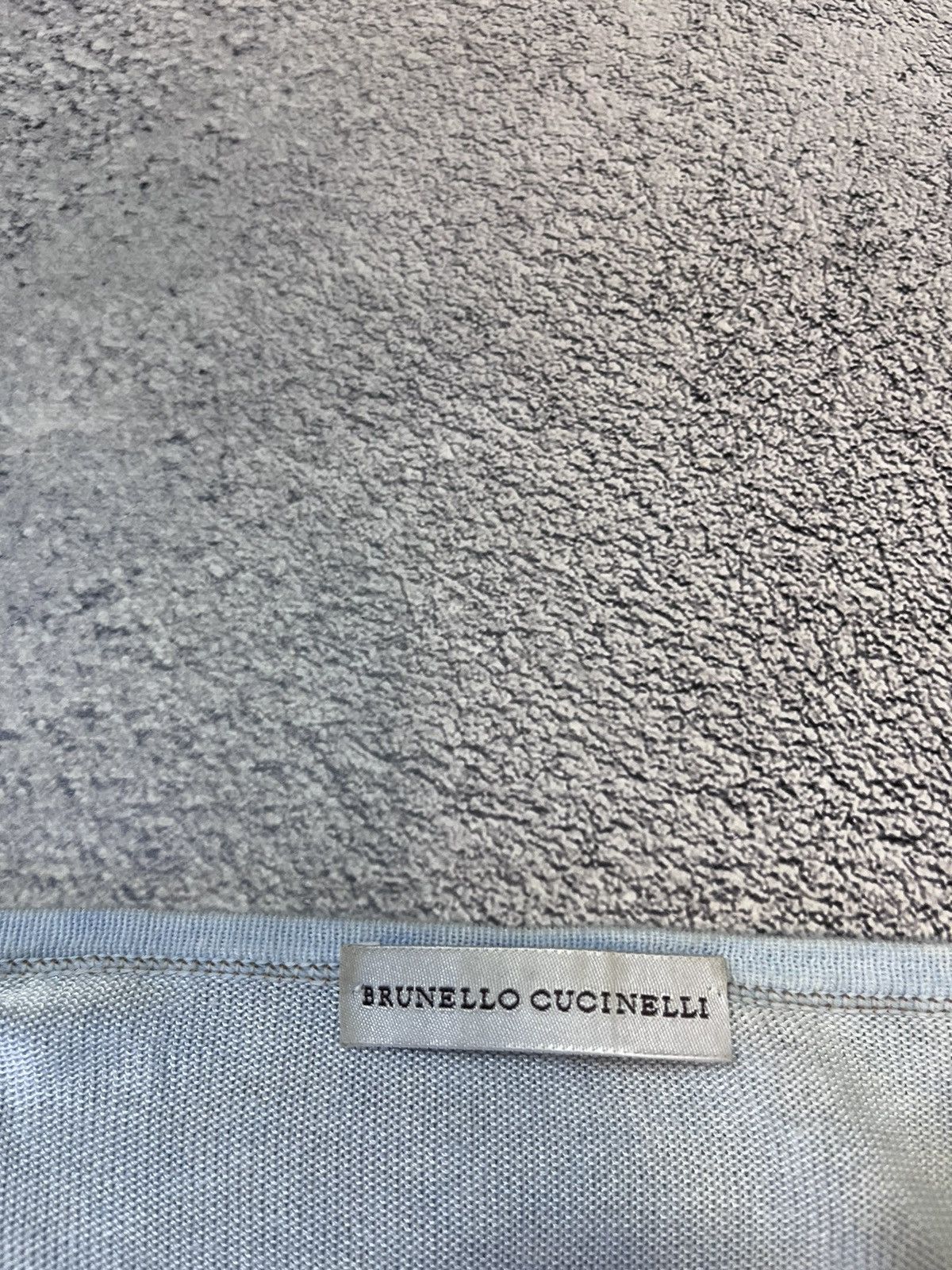 Brunello Cucinelli Brunello Cucinelli Light Blue Knit Top Button Up Italy M/S Size M / US 6-8 / IT 42-44 - 10 Thumbnail