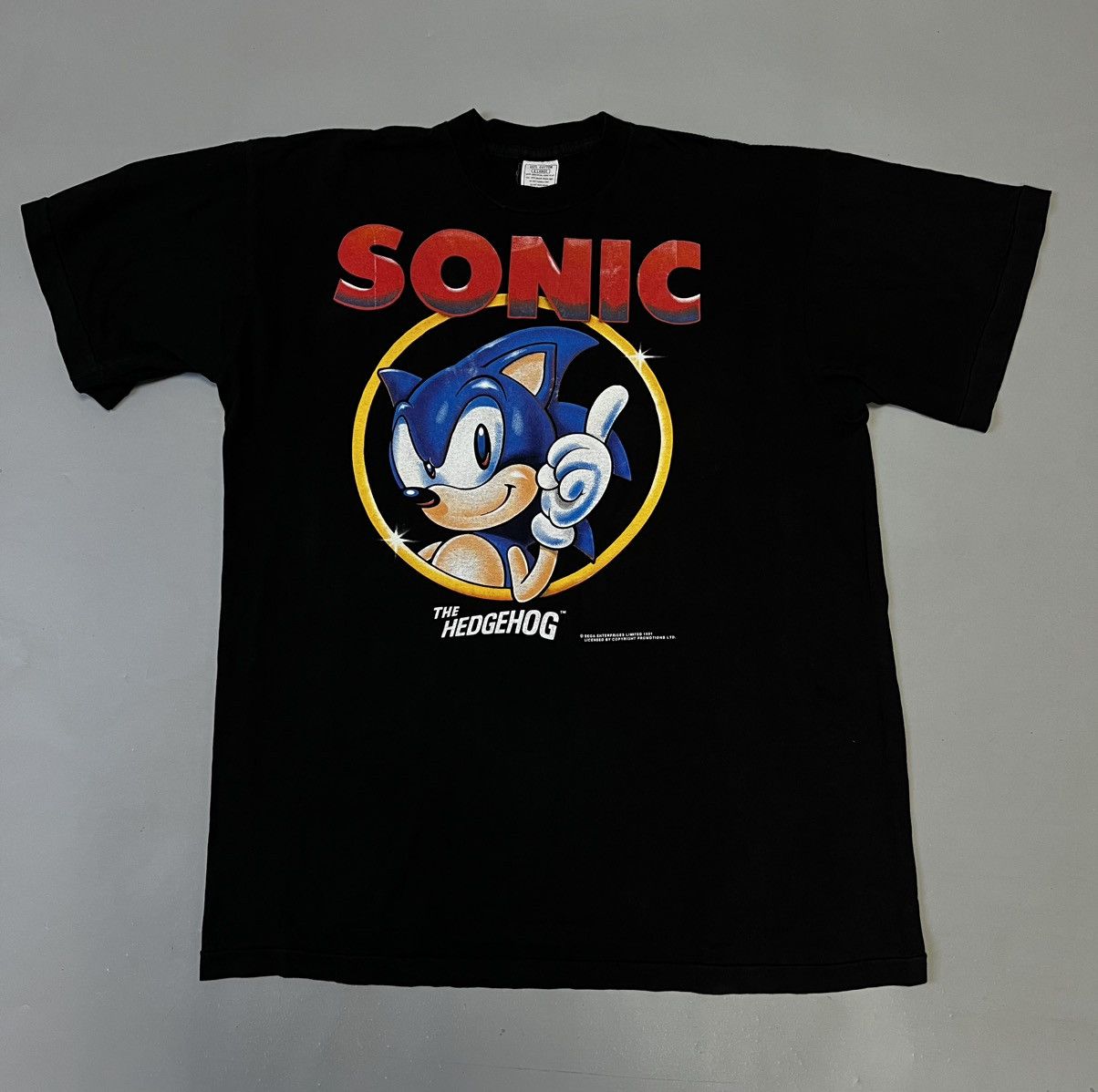 Nintendo × Vintage Vintage Tee Sonic the Hedgehog Sega 1991 Streetwear Style Size US XL / EU 56 / 4 - 1 Thumbnail