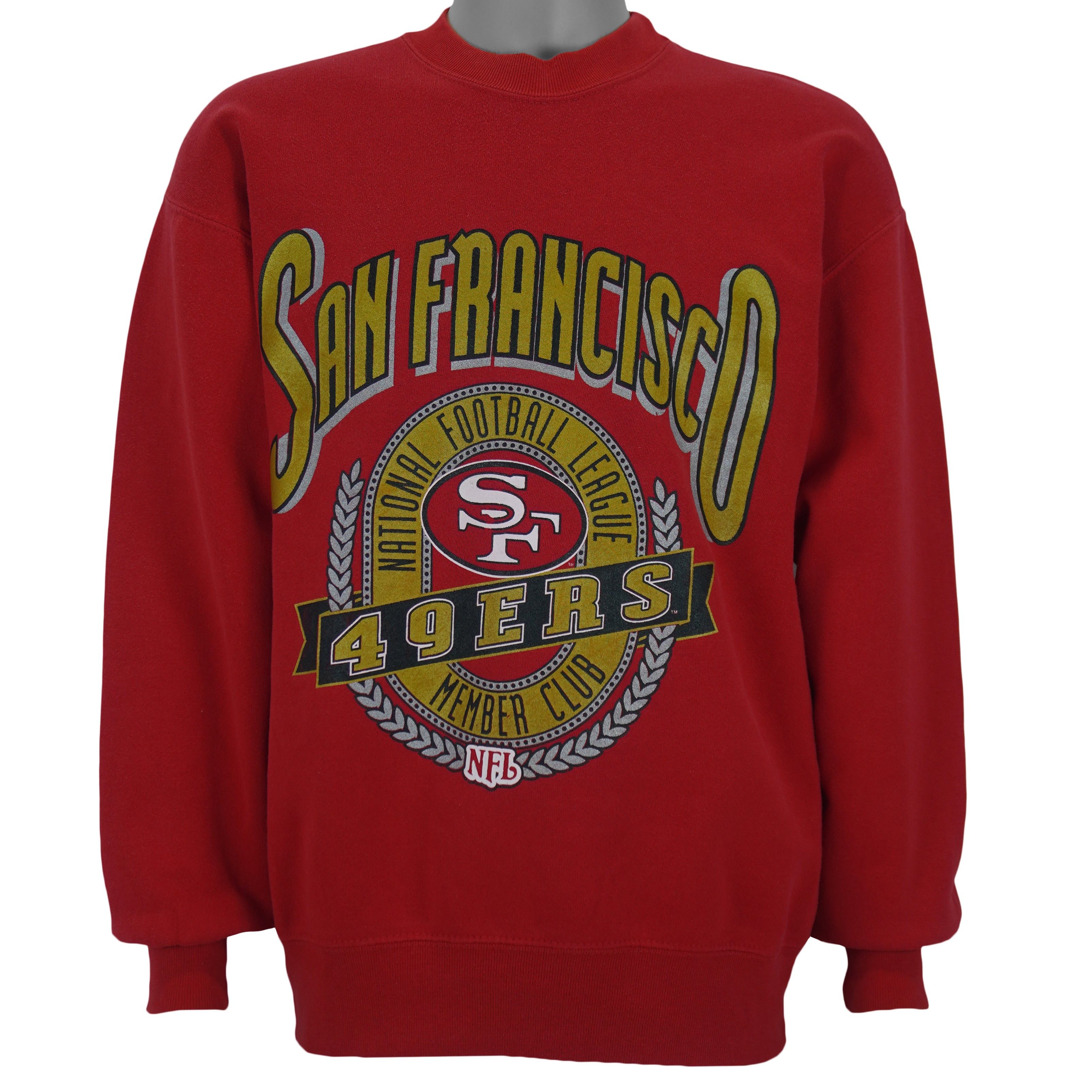 Nutmeg NFL - San Francisco 49ers Crew Neck Sweatshirt 1990s Size US L / EU 52-54 / 3 - 1 Thumbnail