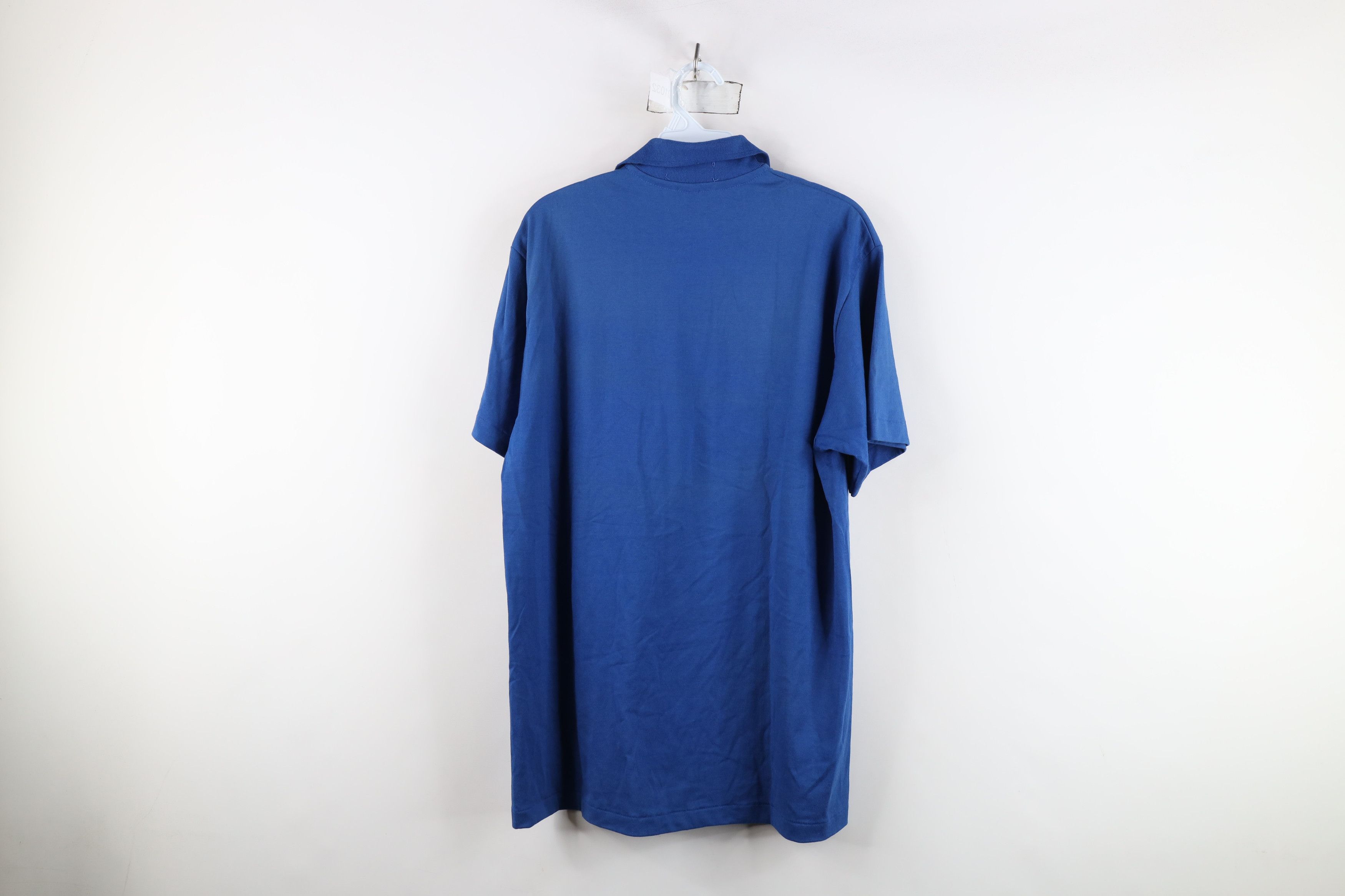 Vintage Vintage 90s Streetwear Collared Polo Shirt Royal Blue USA Size US L / EU 52-54 / 3 - 11 Thumbnail