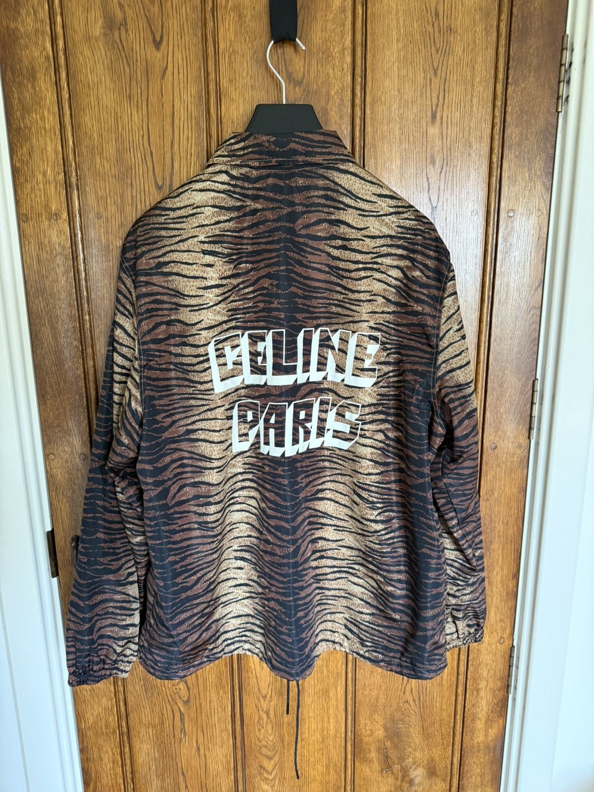 Celine $1.9k Celine tiger animal logo print coach jacket S M L Hedi Size US M / EU 48-50 / 2 - 1 Thumbnail