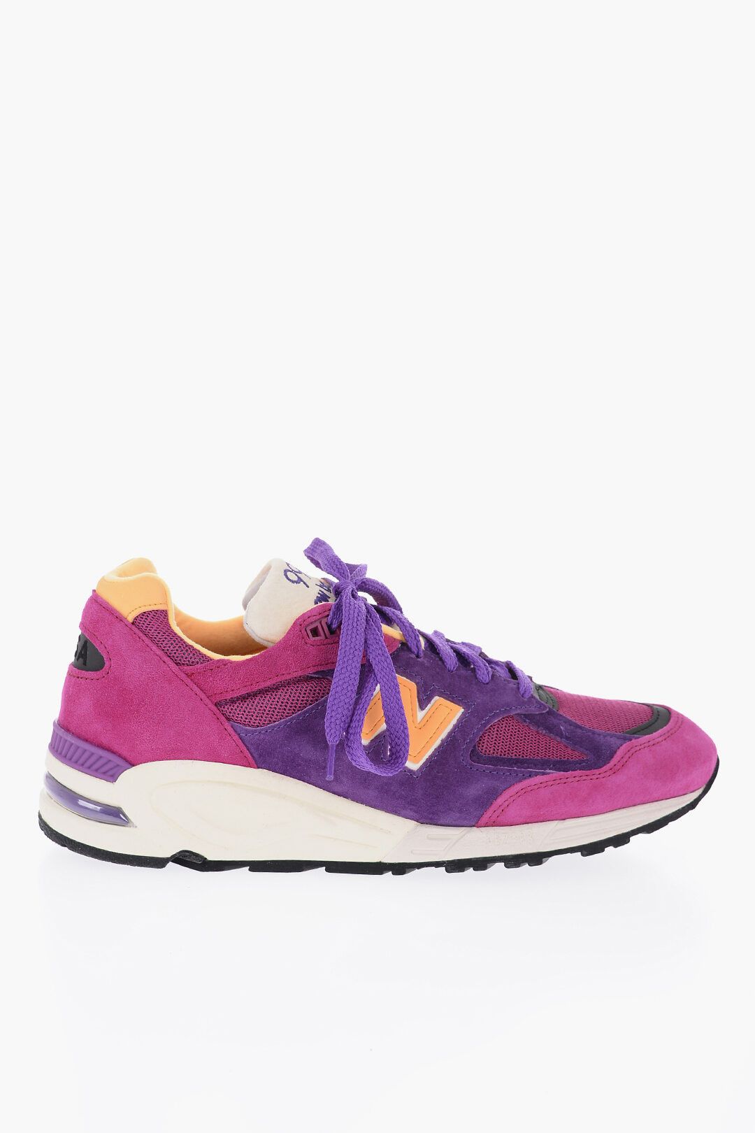 image of New Balance Og1Mm0424 Fabric & Suede Low Top-Sneakers In Purple, Men's (Size 11)