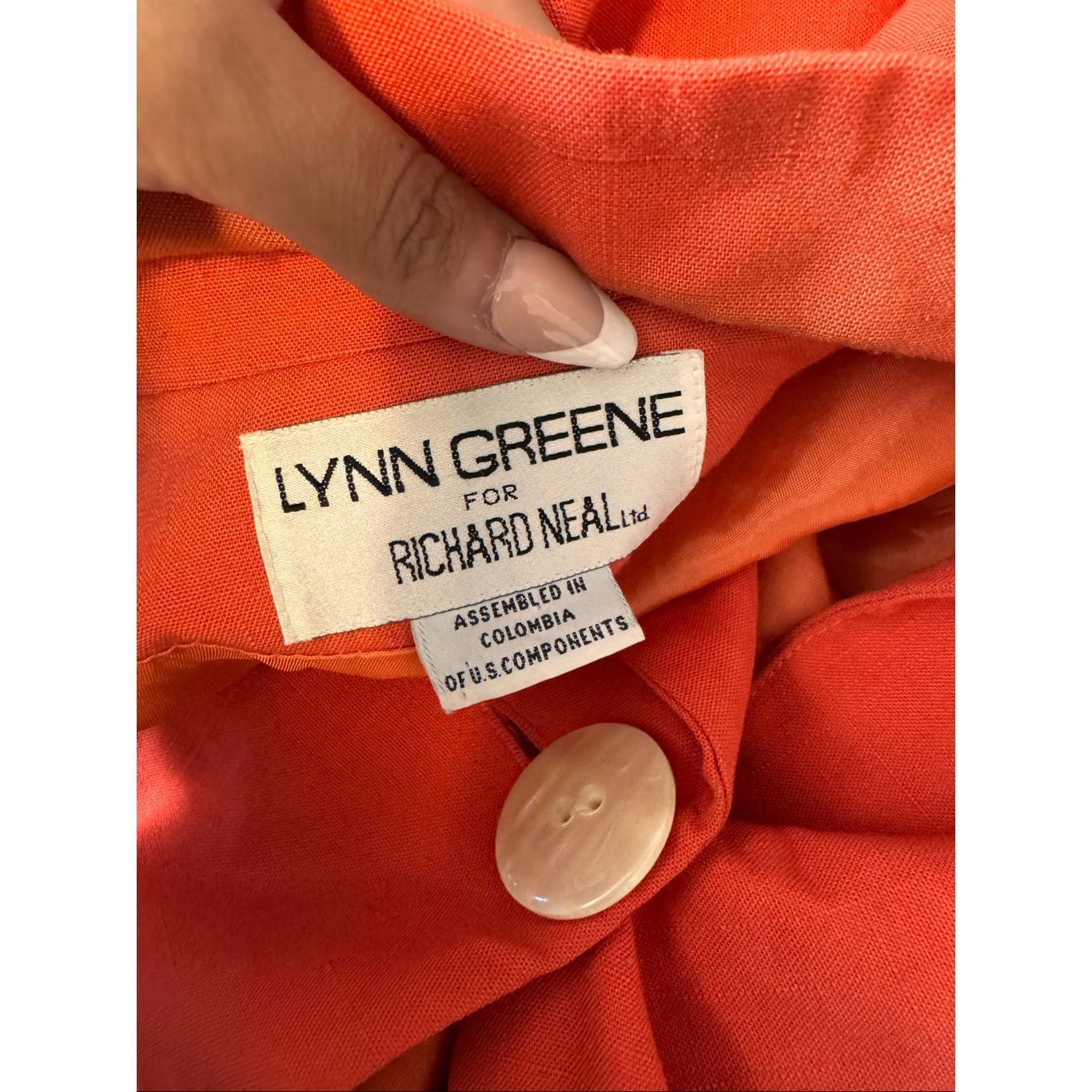 Other Vintage Lynn Greene for Richard Neal Oversized Blazer Orange Size L / US 10 / IT 46 - 7 Thumbnail