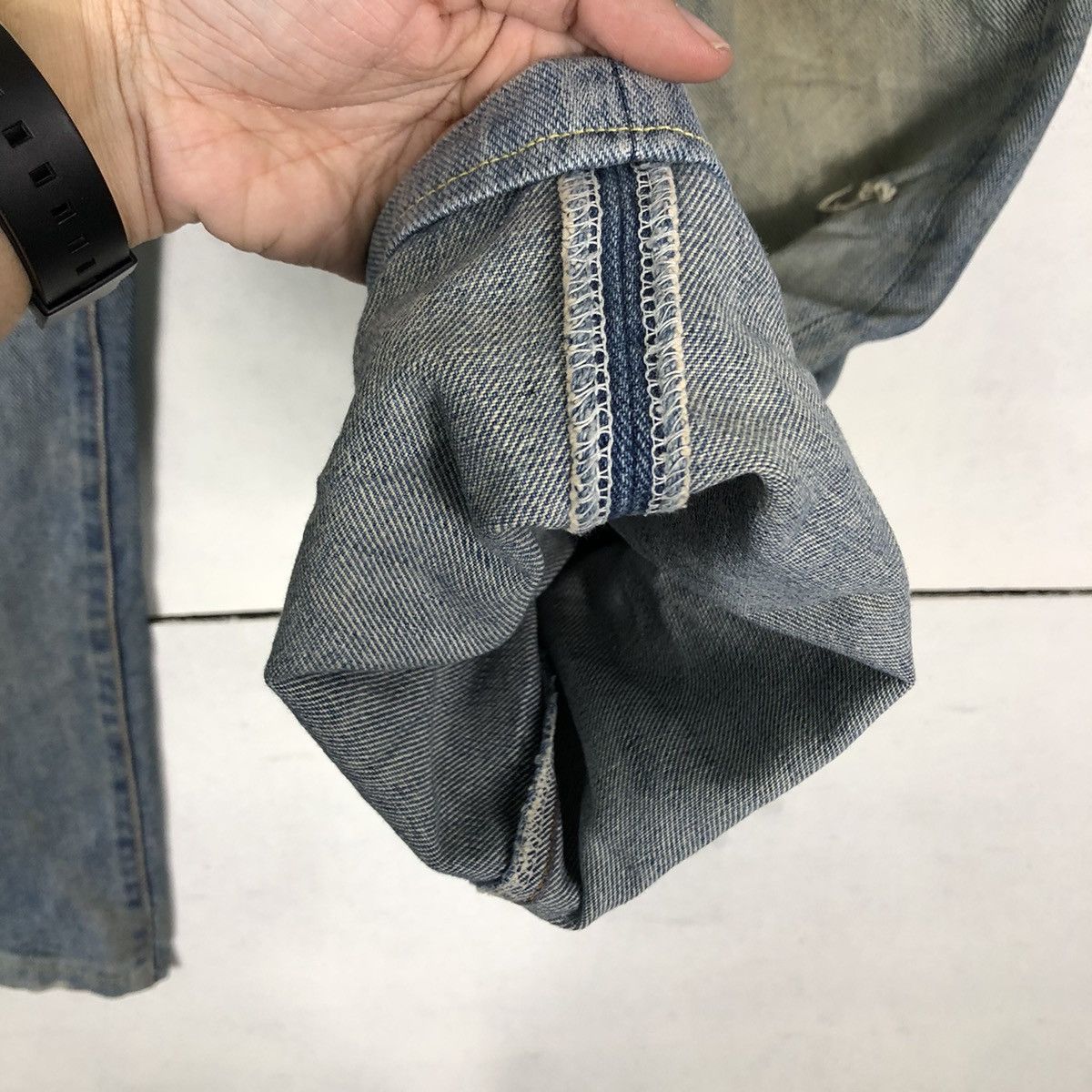 Japanese Brand 🔥90’s Vintage Distressed Denim Jeans Bobson USA Made Size US 32 / EU 48 - 11 Thumbnail