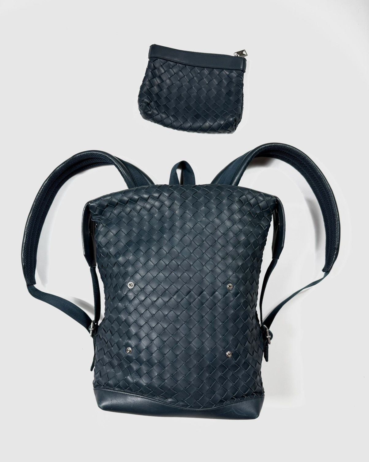 Bottega Veneta Bottega Veneta Intrecciato Leather Backpack Size ONE SIZE - 5 Thumbnail