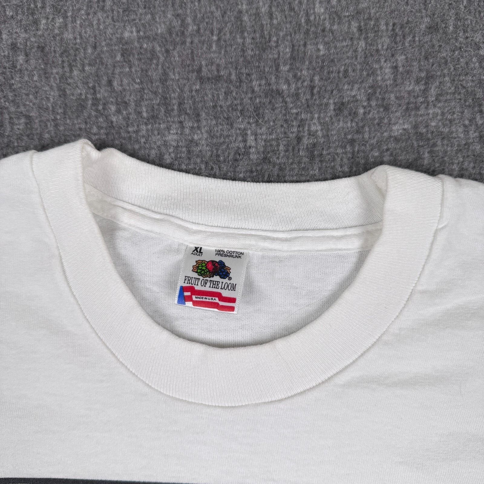 Fruit Of The Loom Vintage Puke N Snot T-Shirt Men's XL White Comedy Comic 90s Size US XL / EU 56 / 4 - 4 Thumbnail