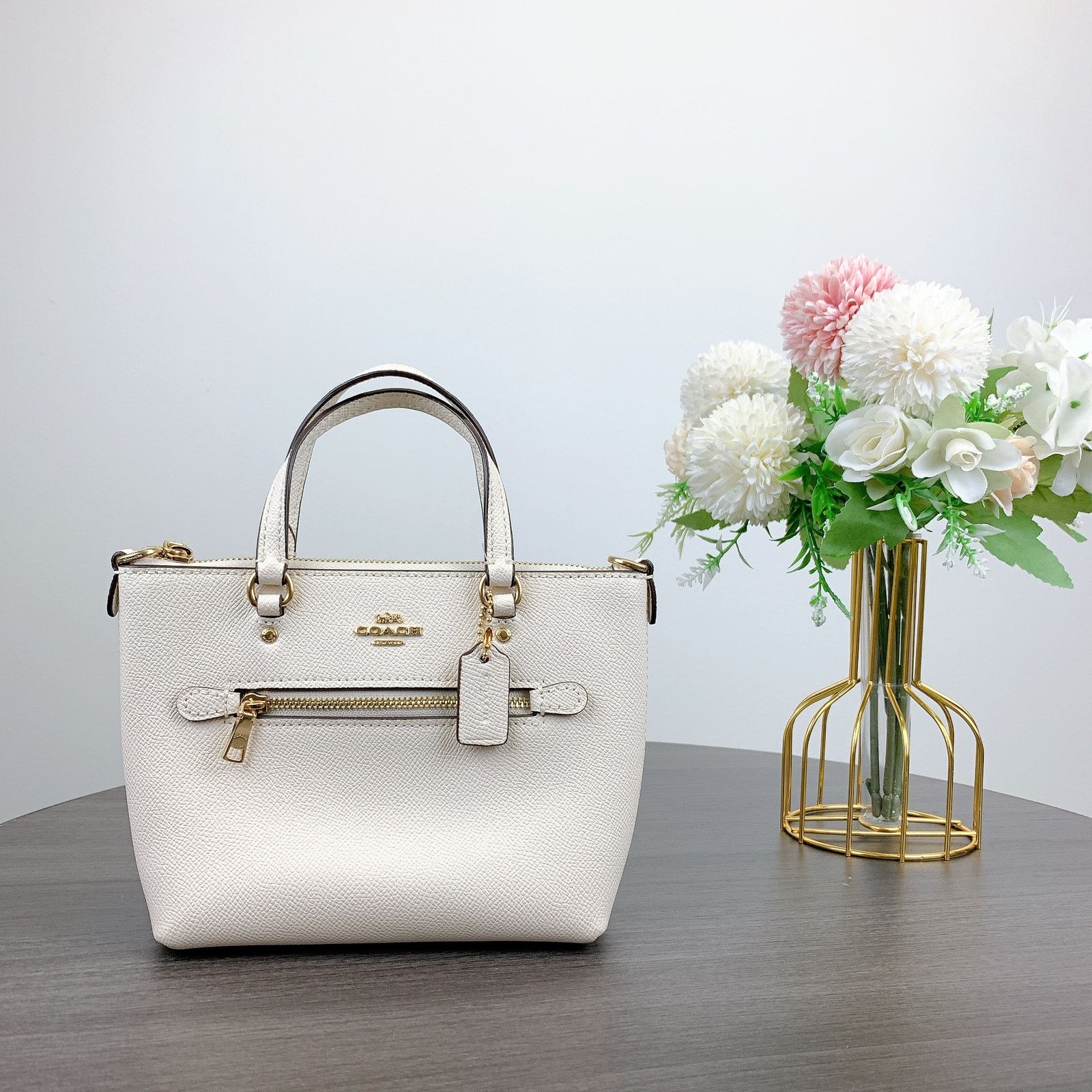 Coach Coach C9948 Mini Gallery Crossbody In Gold/Chalk Size ONE SIZE - 2 Thumbnail