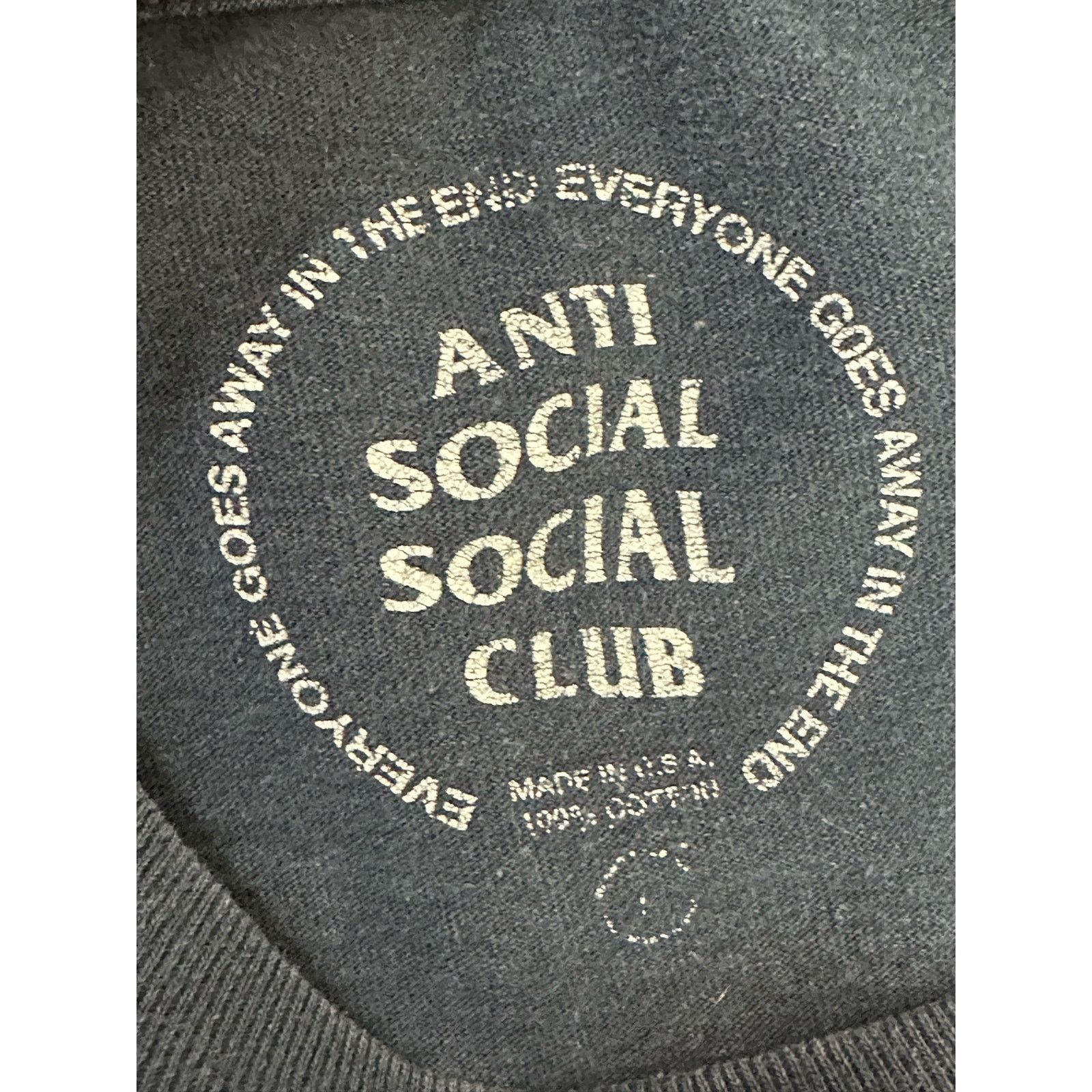 Anti Social Social Club Anti Social Social Club vintage blue t shirt size Large Size US L / EU 52-54 / 3 - 3 Thumbnail