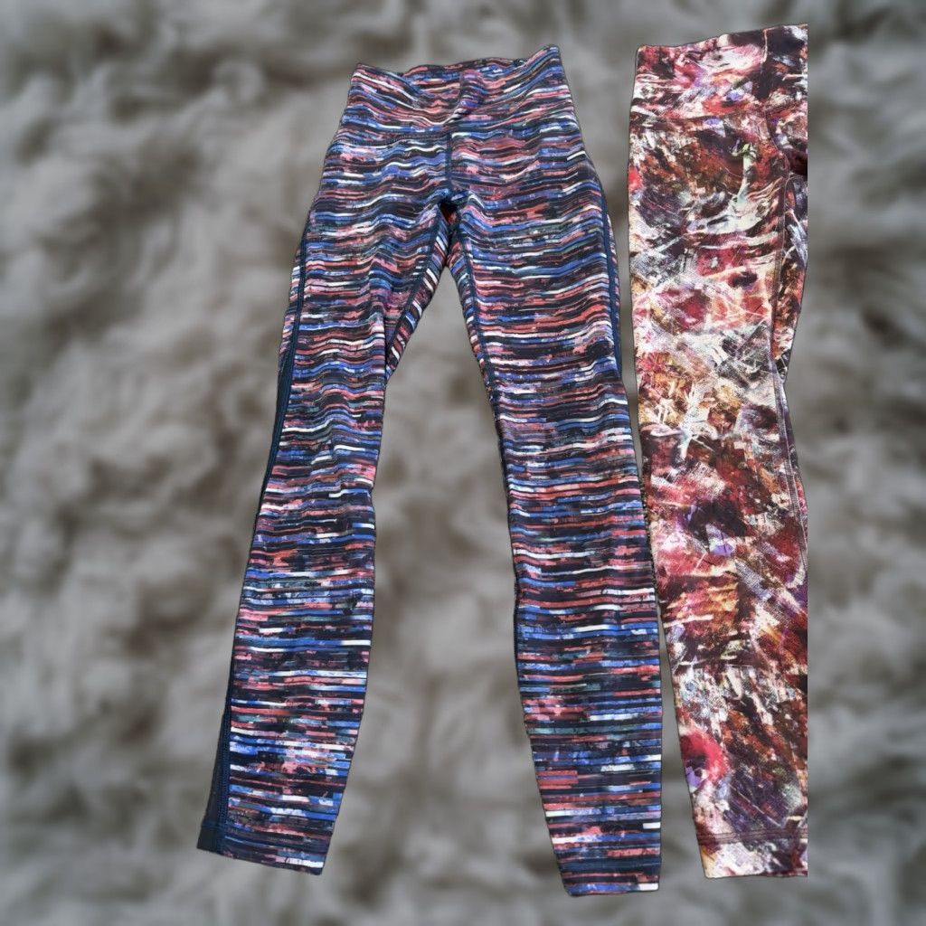 Lululemon Lululemon Women's Leggings Size 2 - Black, Logo, 25 In Inseam, Ankle, Athleisure, Activewear, Yoga, Spring Summer Fall, Regular, Women, 2 Pair Size 26" / US 2 / IT 38 - 1 Thumbnail