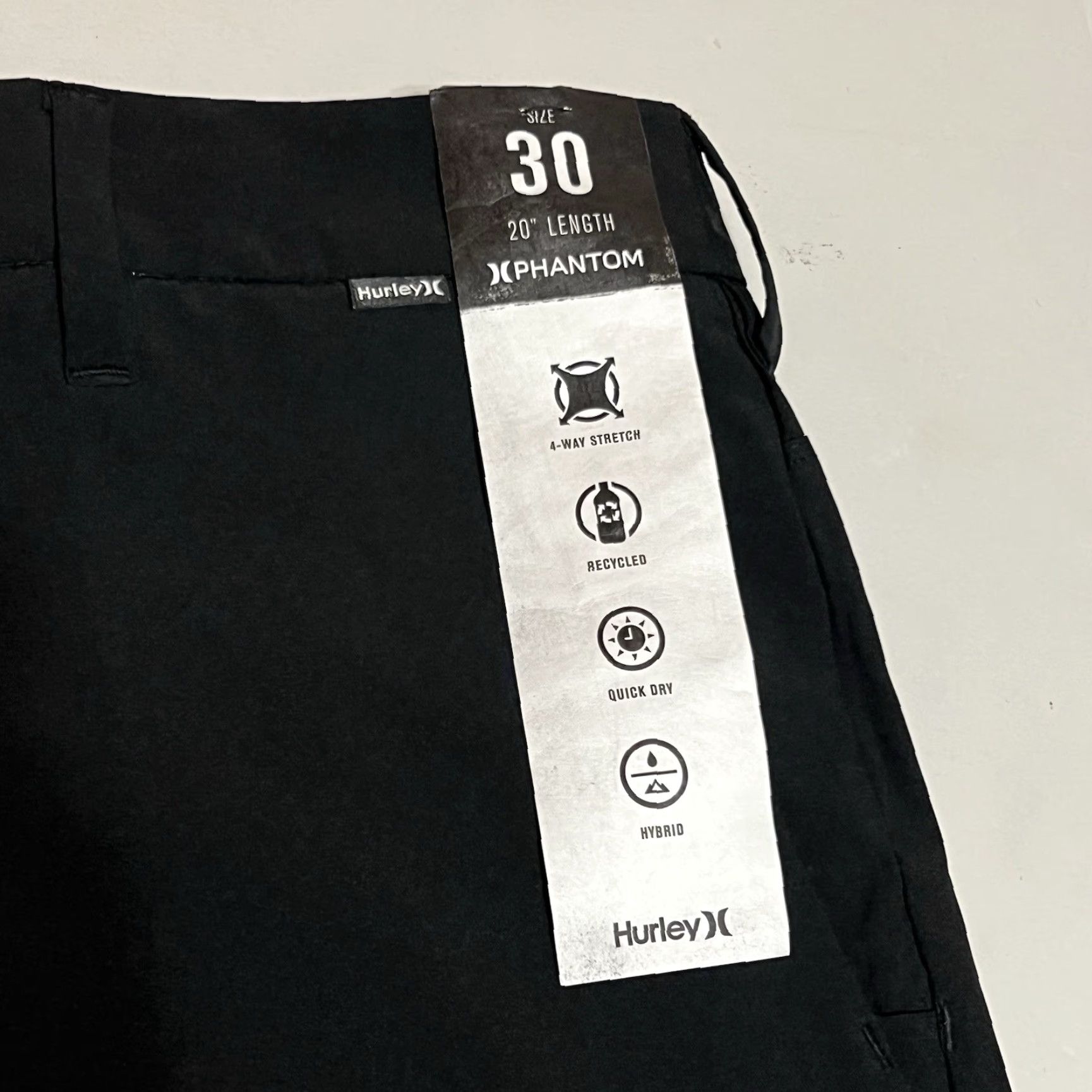 Hurley Hurley Mens Phantom Flex 2.0 Short 20" Tag Size 30 Measures 32 Black NWT Size US 32 / EU 48 - 7 Thumbnail