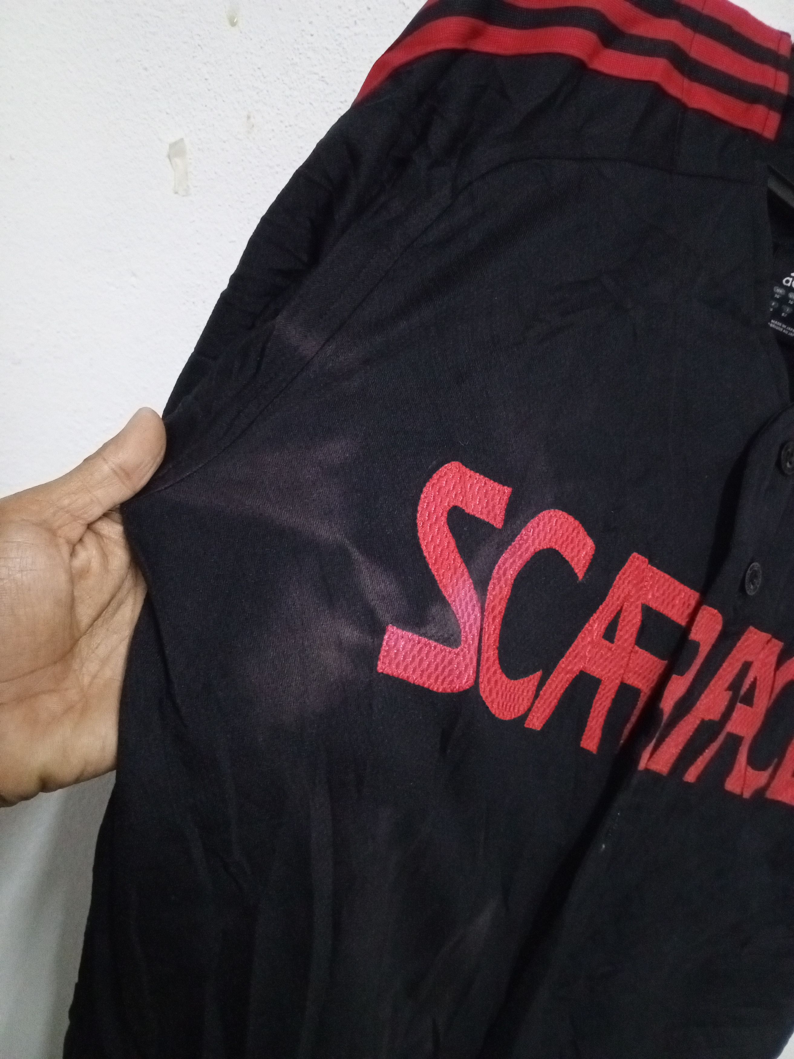 Adidas 2006- SCARFACE ×ADIDAS BUTTON JERSEY SHIRT Size US L / EU 52-54 / 3 - 9 Thumbnail