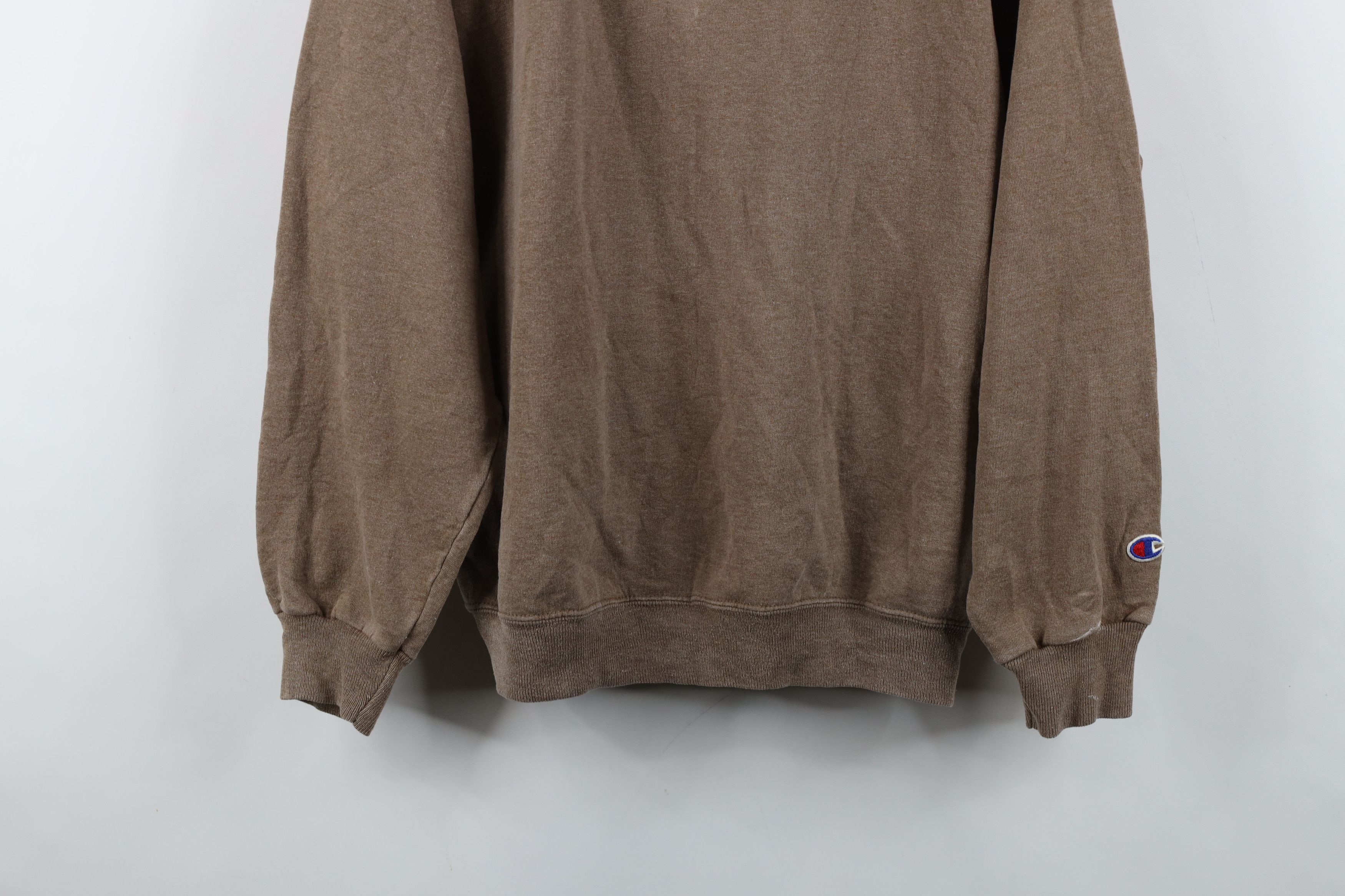 Champion Vintage 90s Champion Spell Out Crewneck Sweatshirt Brown Size US L / EU 52-54 / 3 - 3 Thumbnail