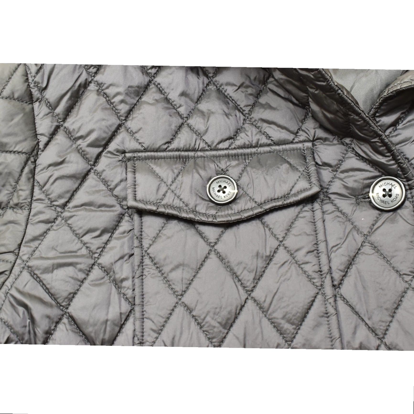 Michael Kors Michael Kors Quilted Shacket Jacket Women's Black Regular Size L Size L / US 10 / IT 46 - 5 Thumbnail