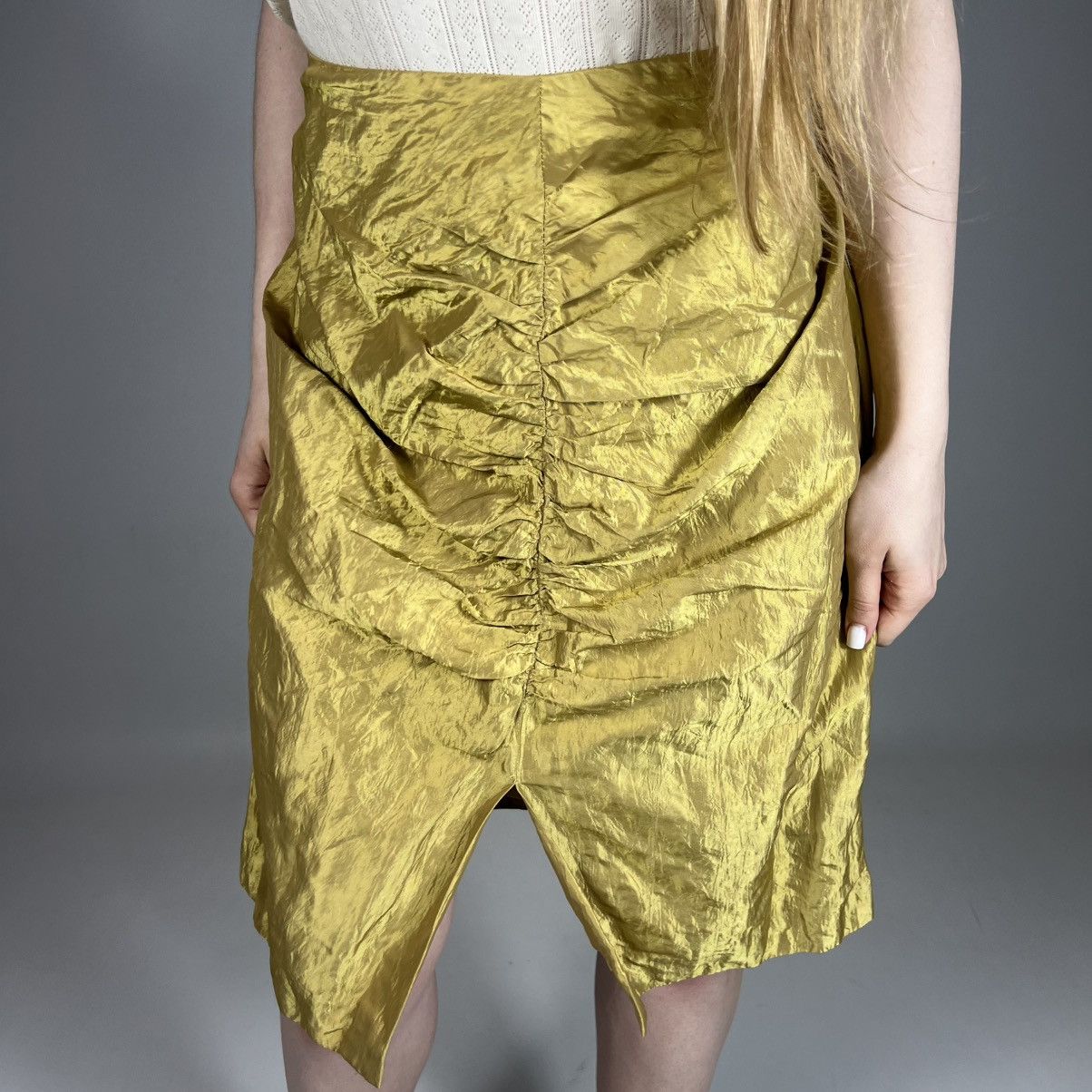 Vintage Vintage 90s Alberto Makali Luxury Retro USA Style Midi Skirt Size 27" / US 4 / IT 40 - 1 Thumbnail