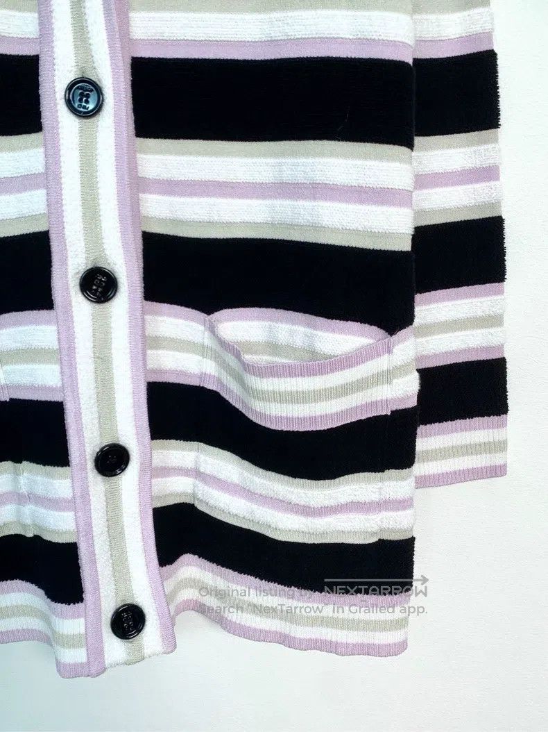 Fendi Fendi Striped Knit Cardigan Jacket Size XS / US 0-2 / IT 36-38 - 4 Thumbnail