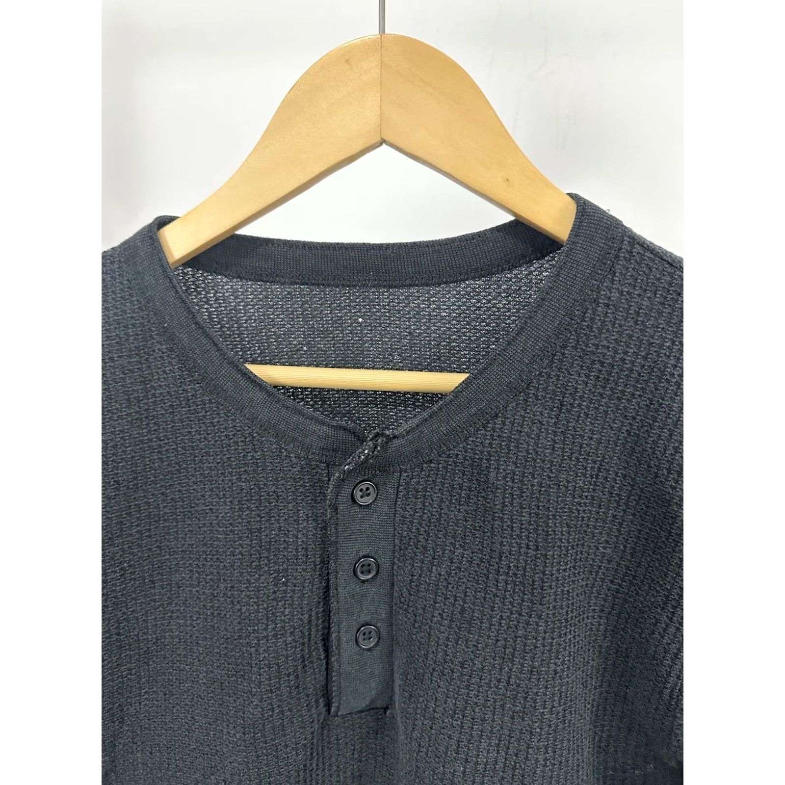 Vintage VTG 80s Black Faded Paper Thin Burnout Worn Grunge Thrashed LS Hensley Shirt XL Mens XL Black Size US XL / EU 56 / 4 - 3 Thumbnail