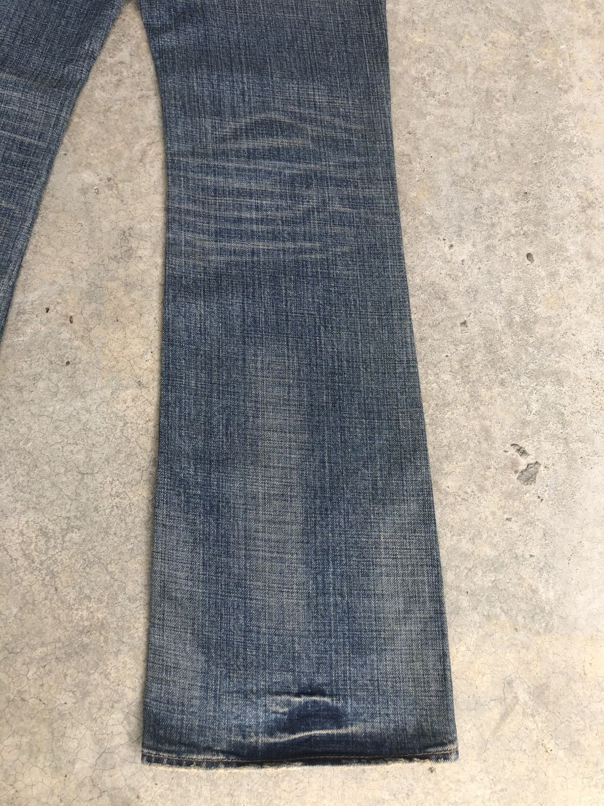 If Six Was Nine Japanese GLHEART Flared Jeans Bootcut Mud Wash Distressed Size US 33 - 9 Thumbnail