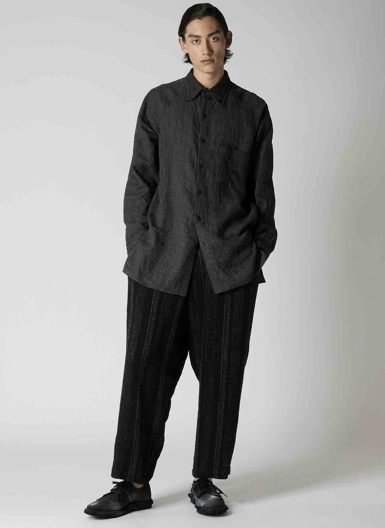 Yohji Yamamoto Yohji Yamamoto Pour Homme - Stripe pattern coin pocket Pants Size US 30 / EU 46 - 6 Thumbnail