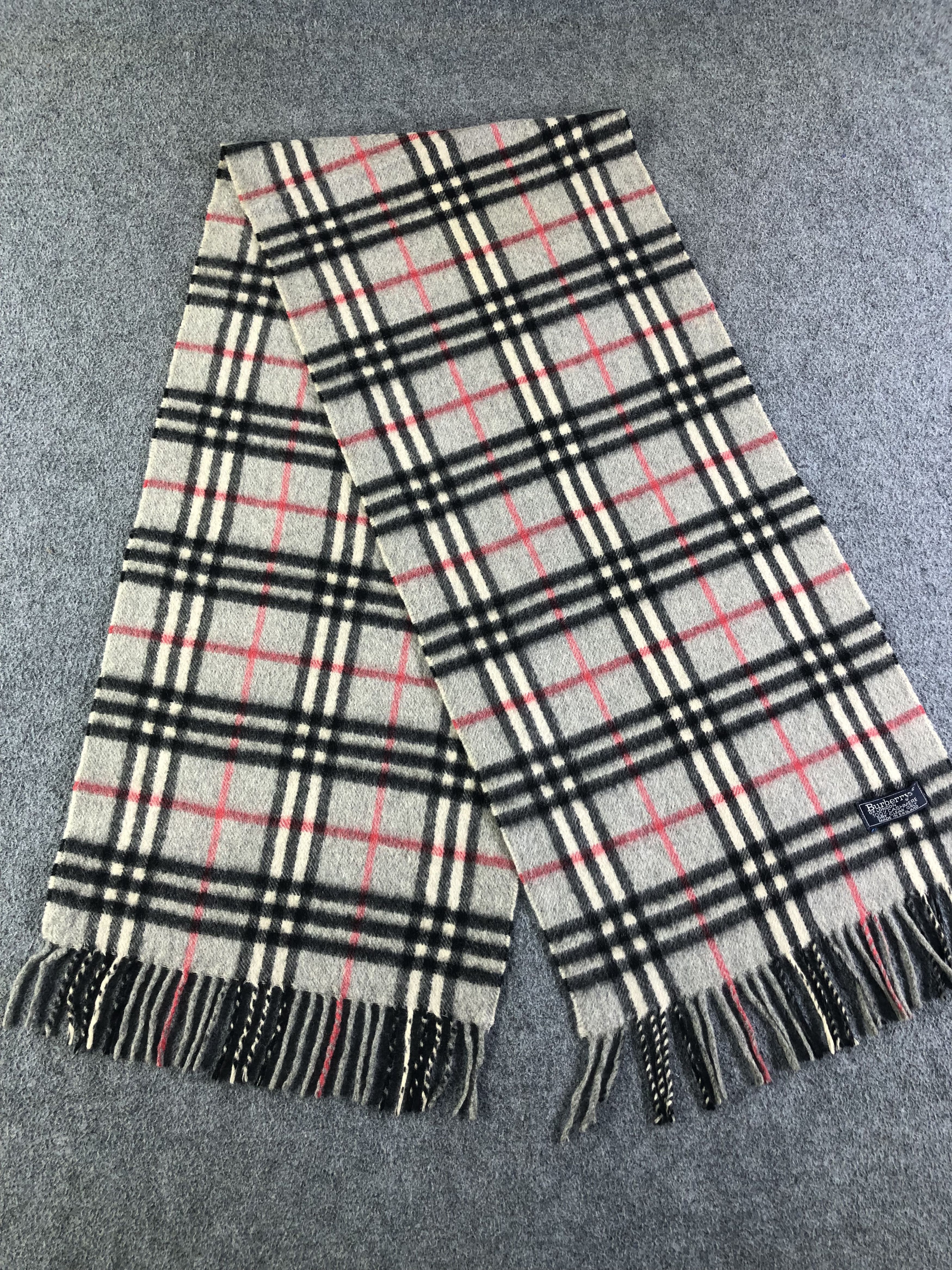 Burberry Burberrys Cashmere Scarf / Muffler / Neckwear SS1243 Size ONE SIZE - 6 Thumbnail