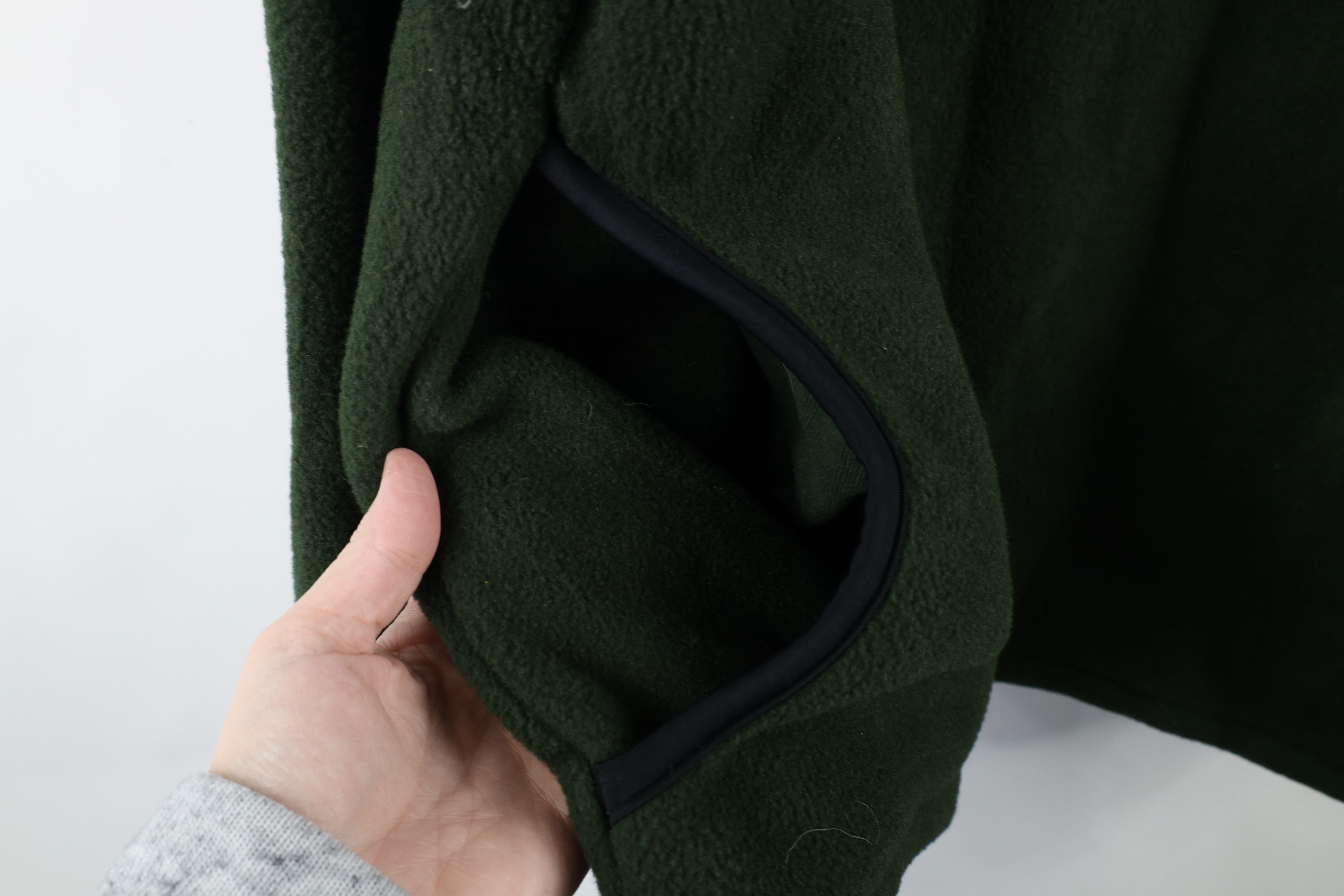 Cabelas × Vintage Vintage 90s Cabelas Half Zip Fleece Pullover Sweater Green Size US L / EU 52-54 / 3 - 7 Thumbnail