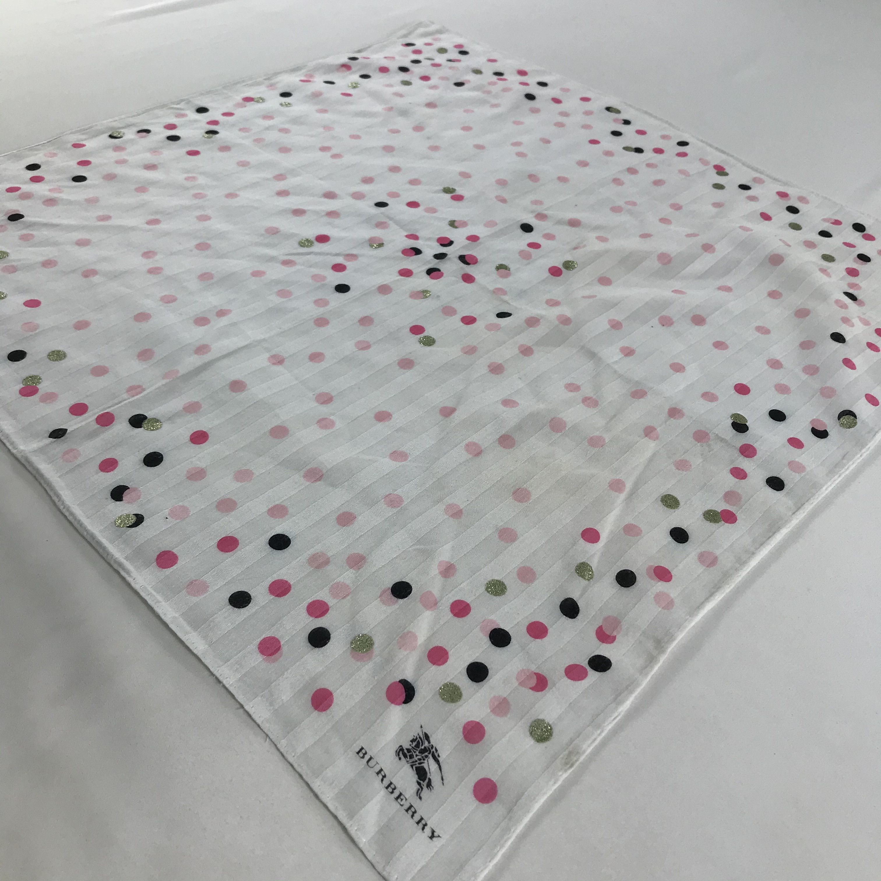Burberry × Vintage Burberry Bandana / Handkerchief / Neckerchief - S1714 Size ONE SIZE - 2 Thumbnail