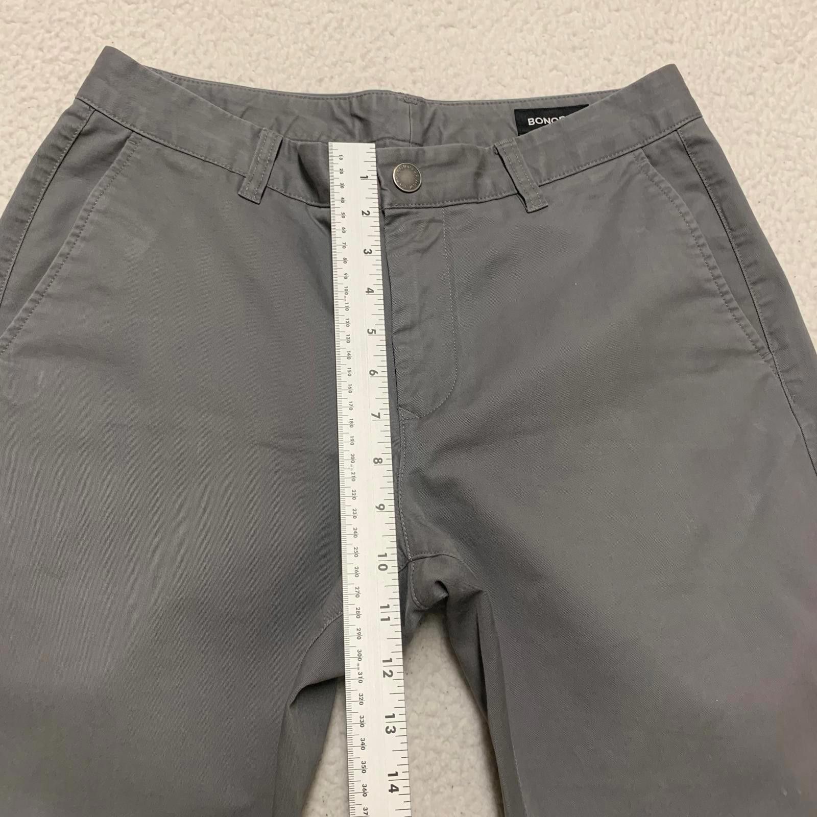 Bonobos Bonobos Men's Size 33x30 Gray Chino Pants W31 X 30L Actual Size US 33 - 10 Thumbnail