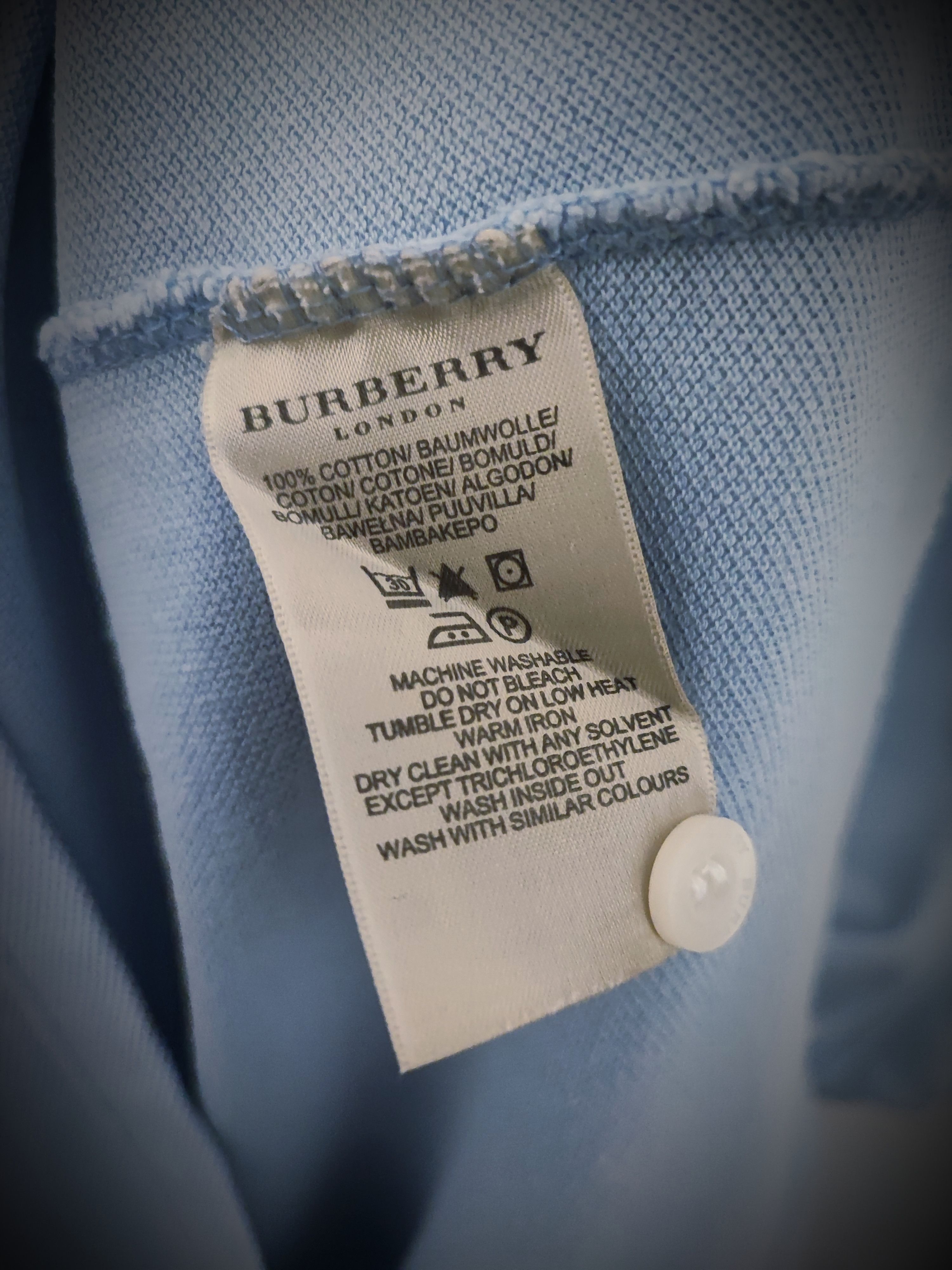 Burberry 🔥 Polo Burberry Size XL light blue🔥 Size US XL / EU 56 / 4 - 5 Thumbnail
