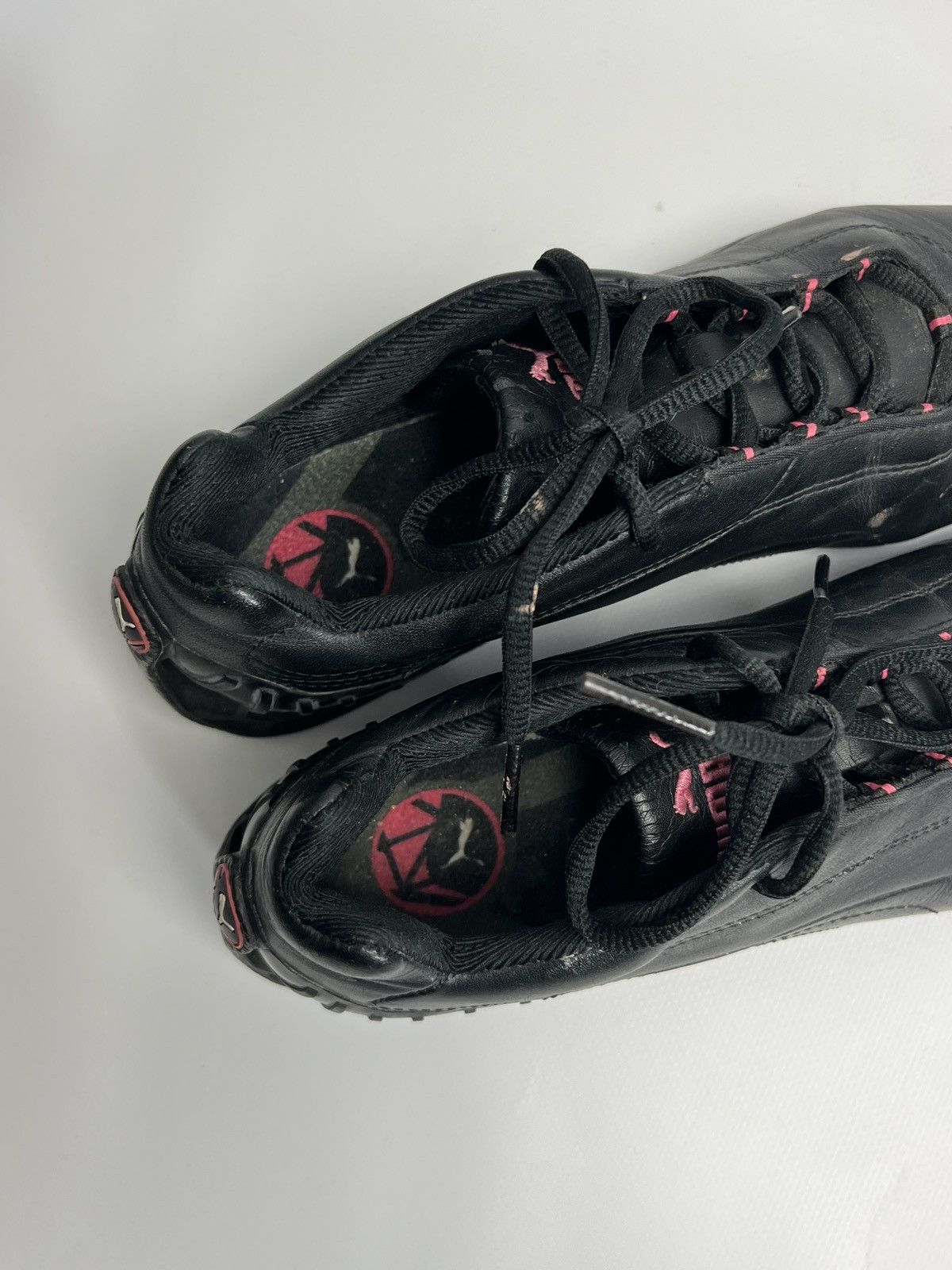 Puma Puma Structure Cat Low Trainers – Black Leather / Vintage Size US 8 / IT 38 - 6 Thumbnail