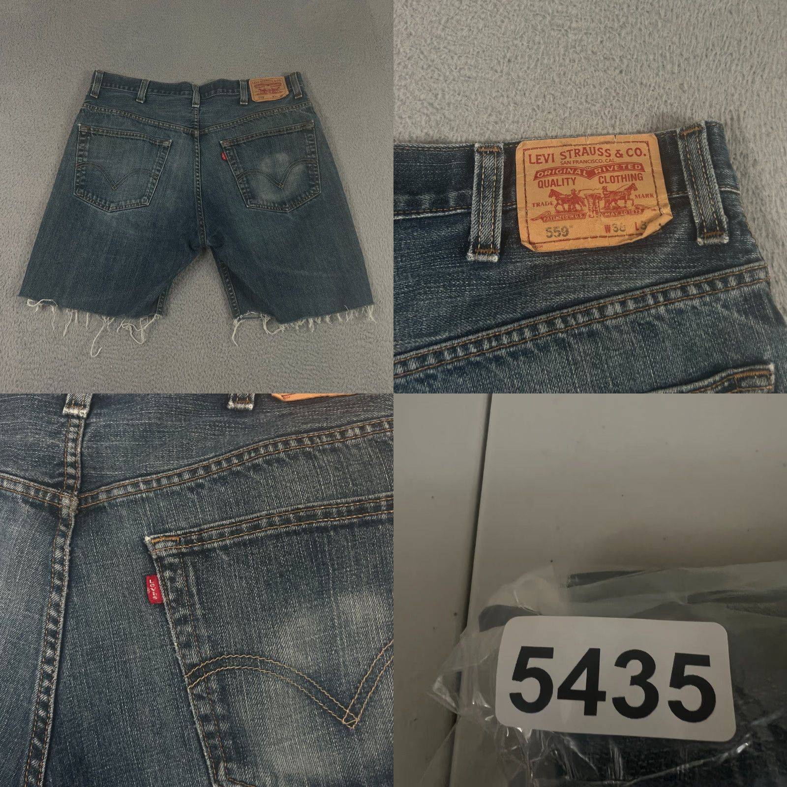 Levi's VINTAGE Levi's Bermuda Shorts 38 Men 559 Cut Off Denim 8" Jorts Grunge Beach Baggy 90s Mens Size US 38 / EU 54 - 8 Thumbnail