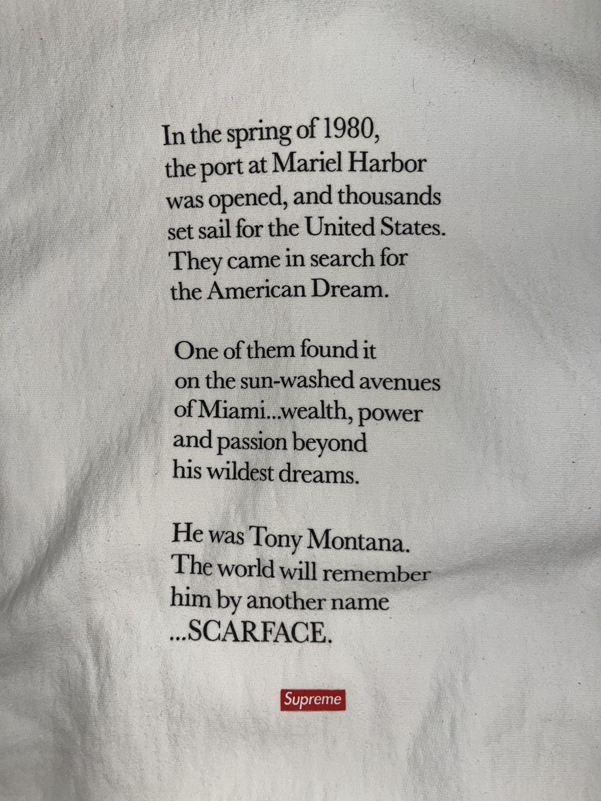 Supreme Supreme Scarface Hooded Sweatshirt White Size US M / EU 48-50 / 2 - 4 Thumbnail