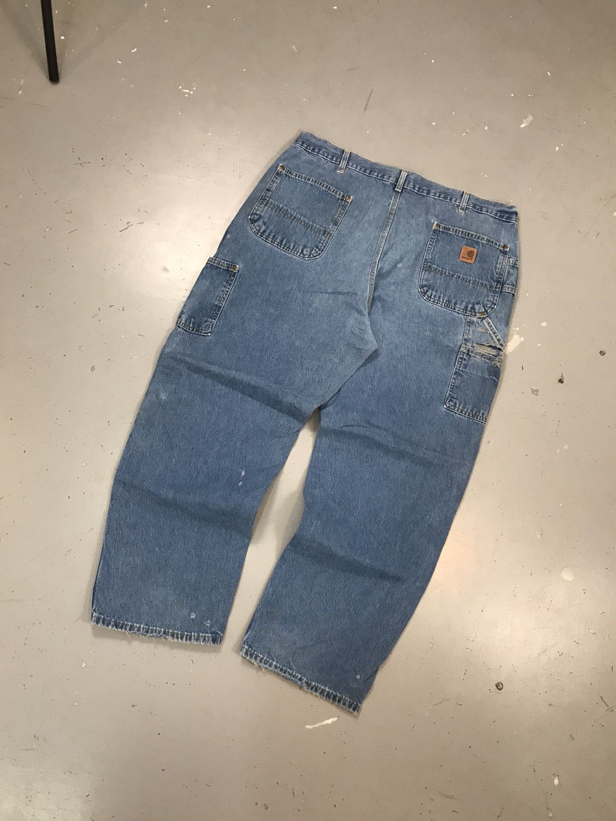 Carhartt × Vintage Vintage Carhartt B273 DST distressed double knee denim Size US 40 / EU 56 - 10 Thumbnail