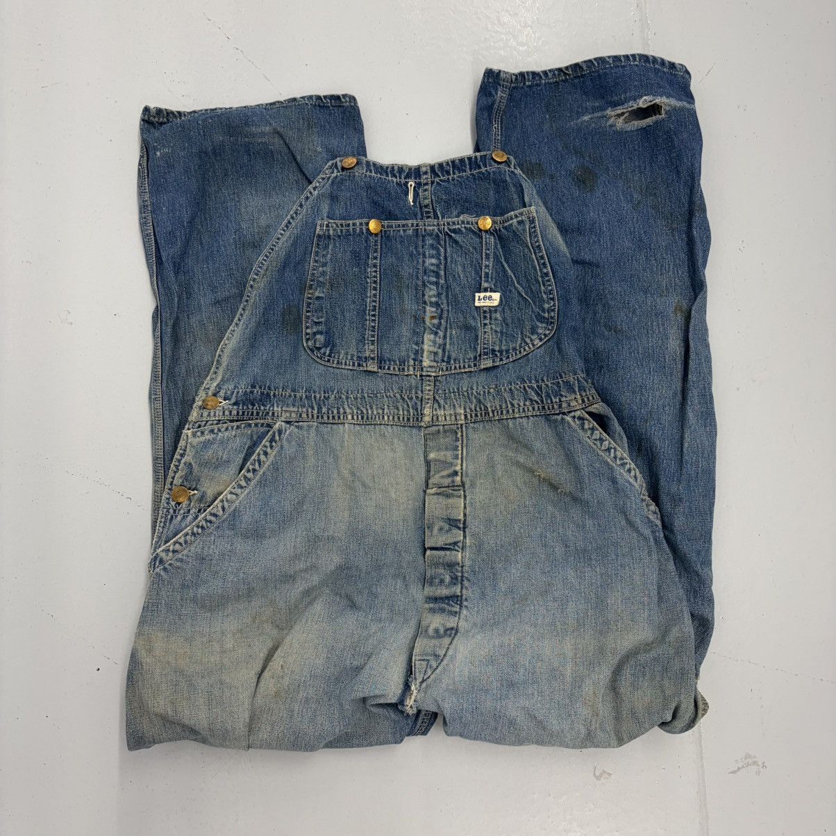 Lee Vintage 50s Lee Union Made Jelt Sanforized Overalls 38x31 Size US 38 / EU 54 - 1 Thumbnail