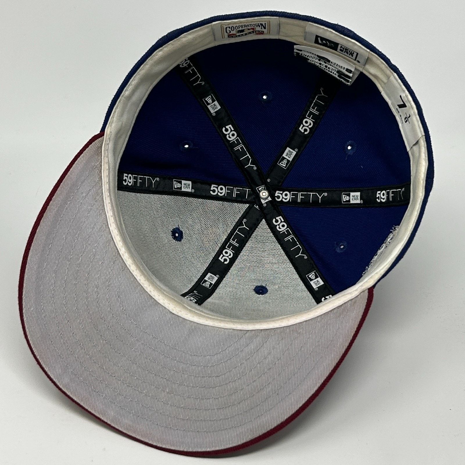New Era Los Angeles Dodgers 50th Anniv Hat Baseball Cap Blue 7 1/8 Size ONE SIZE - 4 Thumbnail