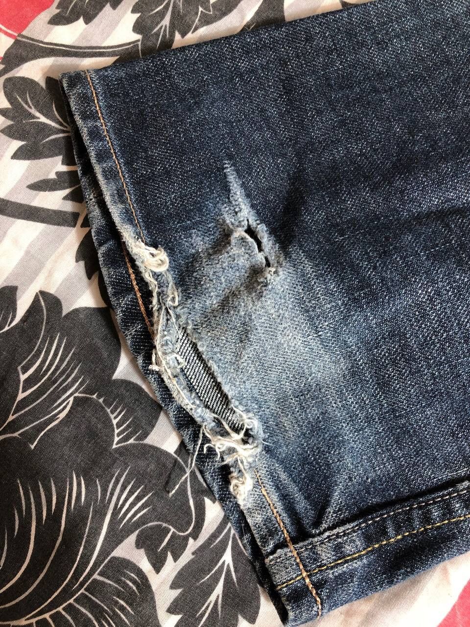 Allsaints Dirty Painted Distressed Thrashed Faded Baggy Jeans Y2K Size US 32 / EU 48 - 12 Thumbnail