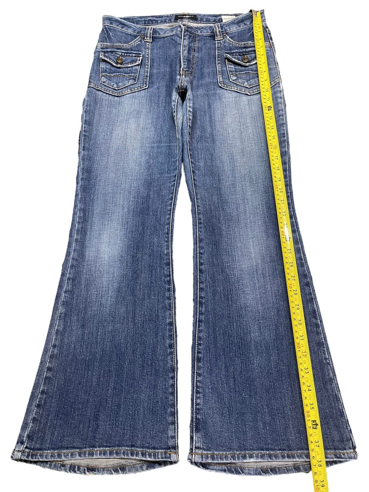 Hypebeast Vintage Japanese Brand Bush Pants Faded Wash Wide Leg Jeans Size US 30 / EU 46 - 12 Thumbnail