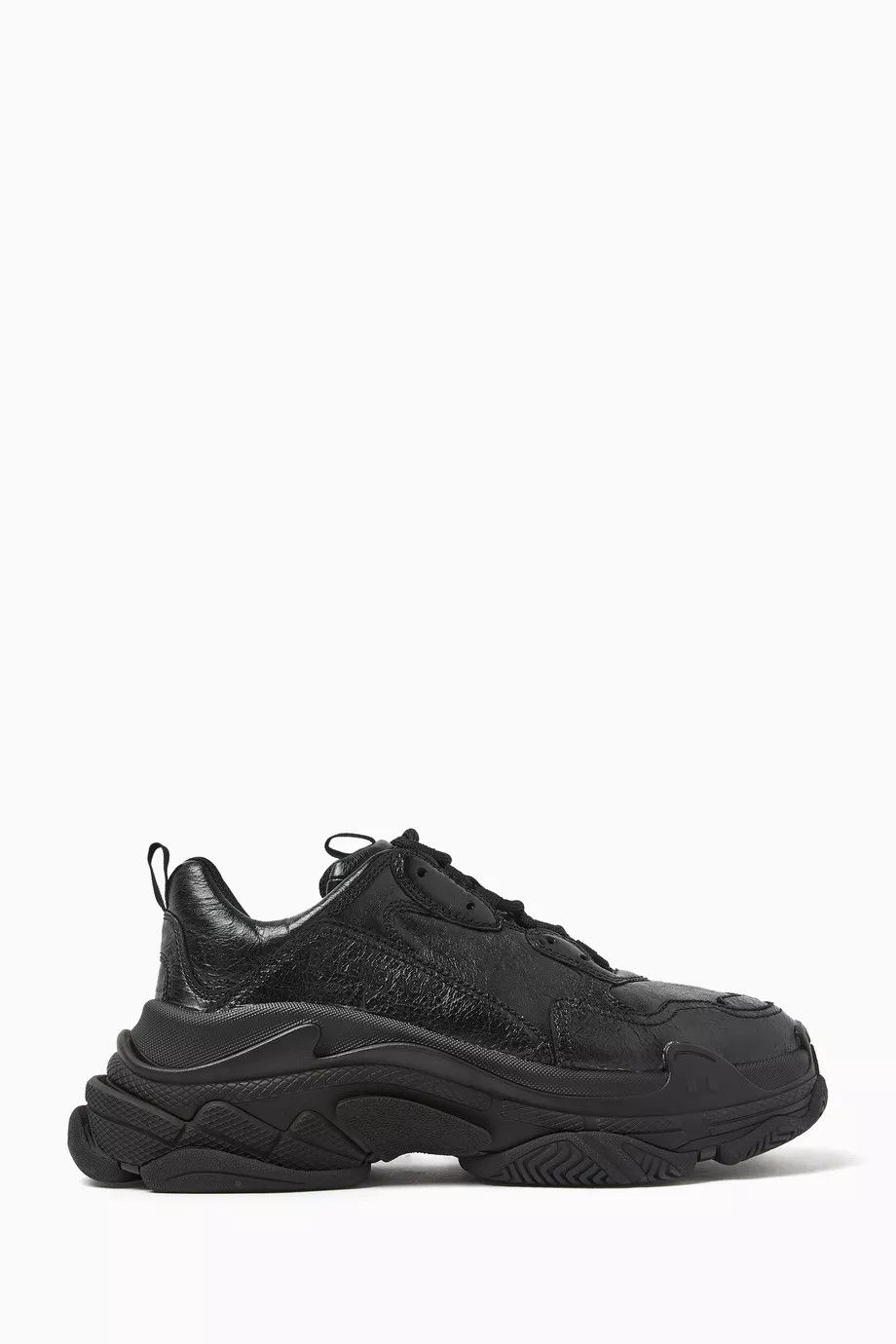 Balenciaga o1mt1gz1024 Triple S Denim Sneakers in Black Size US 8 / IT 38 - 1 Thumbnail