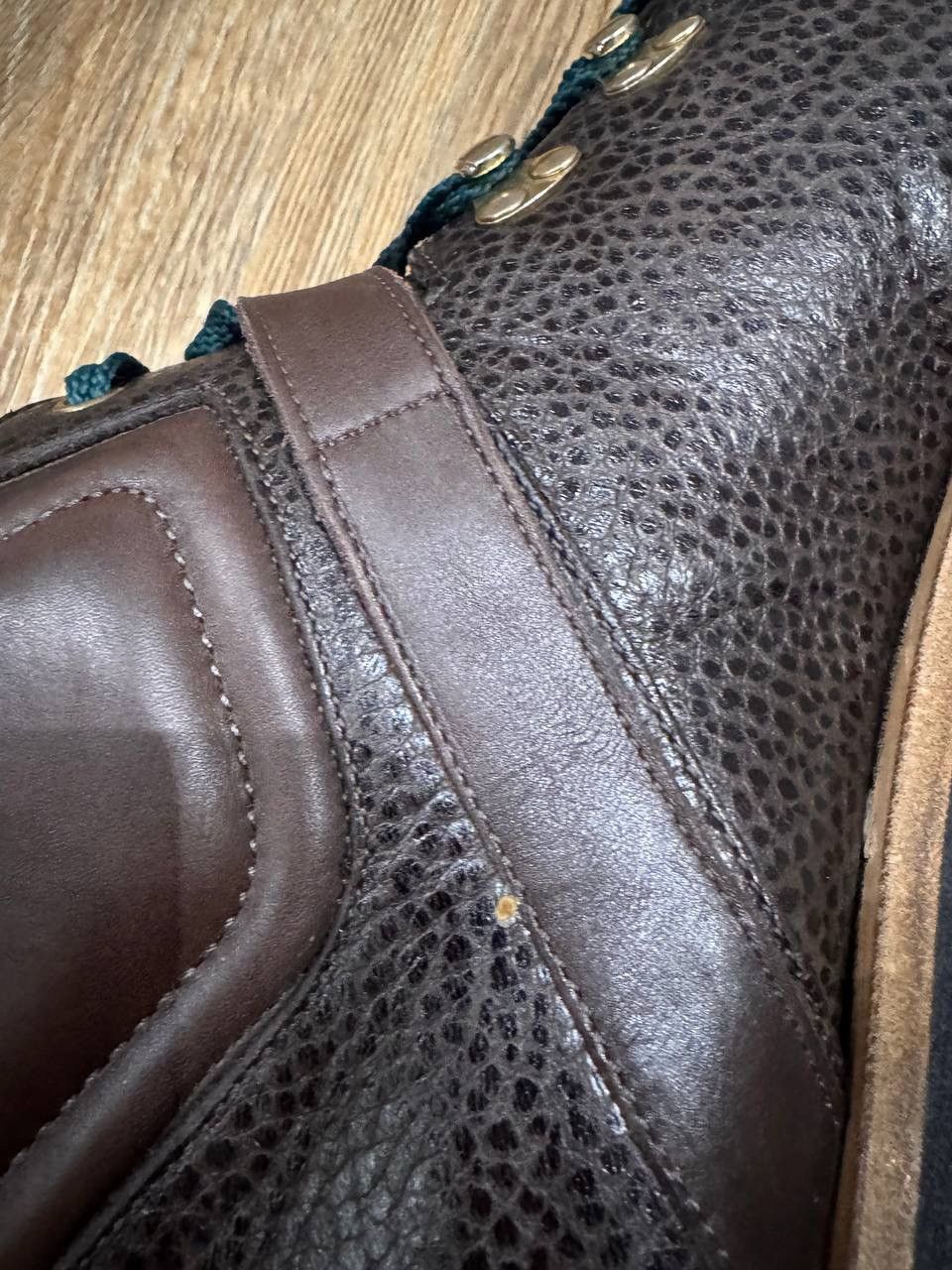 Santoni Santoni Men’s Brown Leather Hiking Boots Size 9 Size US 9 / EU 42 - 12 Thumbnail