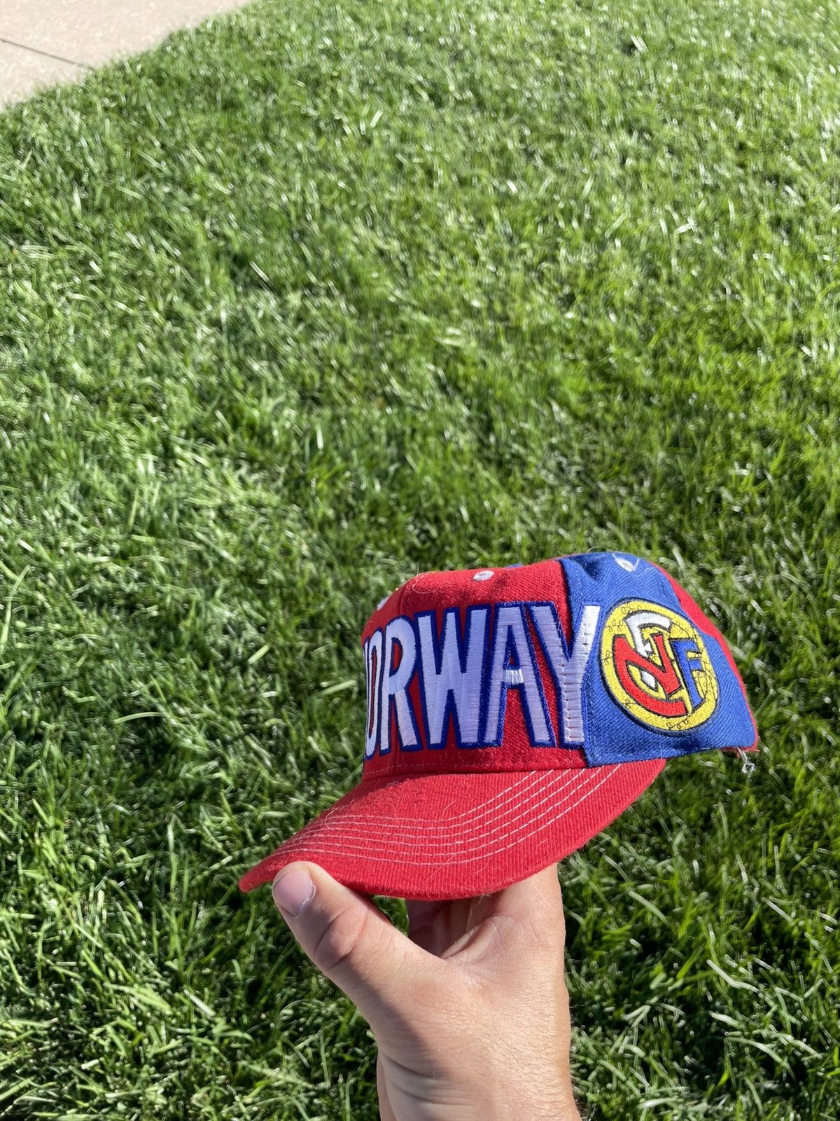 Adidas Vintage 1990s ADIDAS Norway Snapback Size ONE SIZE - 1 Thumbnail