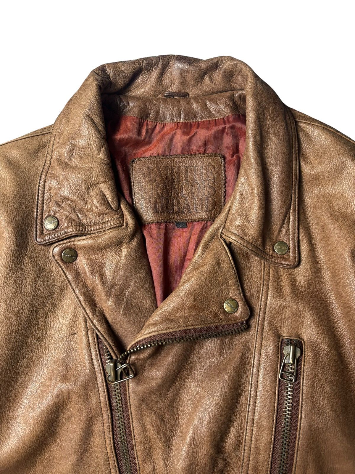 Marithe + Francois Girbaud 1990s Marithe Francois Girbaud Leather Jacket Size US L / EU 52-54 / 3 - 6 Thumbnail