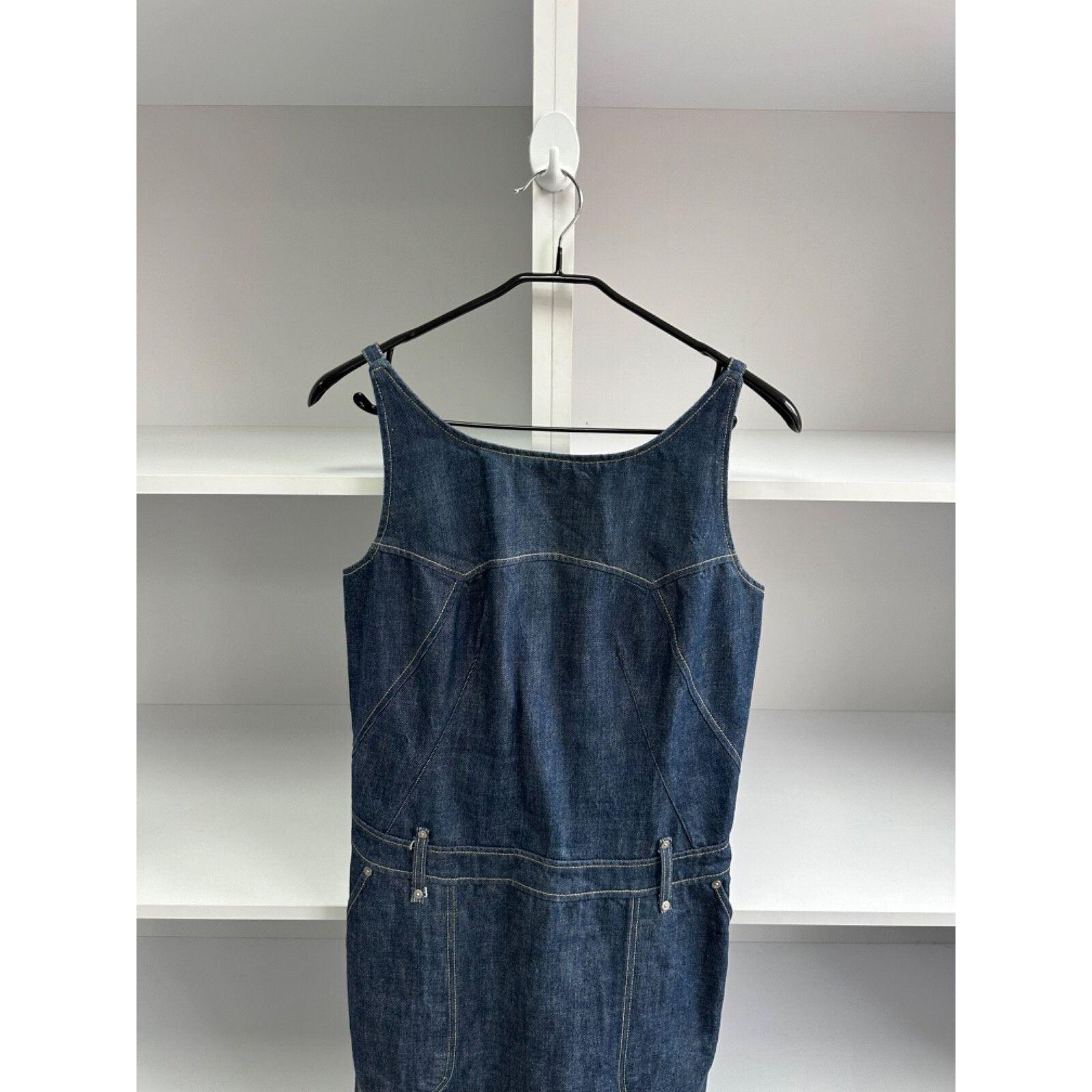 Levi's VTG Levi’s Woman Engineered Denim Dress Sz M Size M / US 6-8 / IT 42-44 - 4 Thumbnail