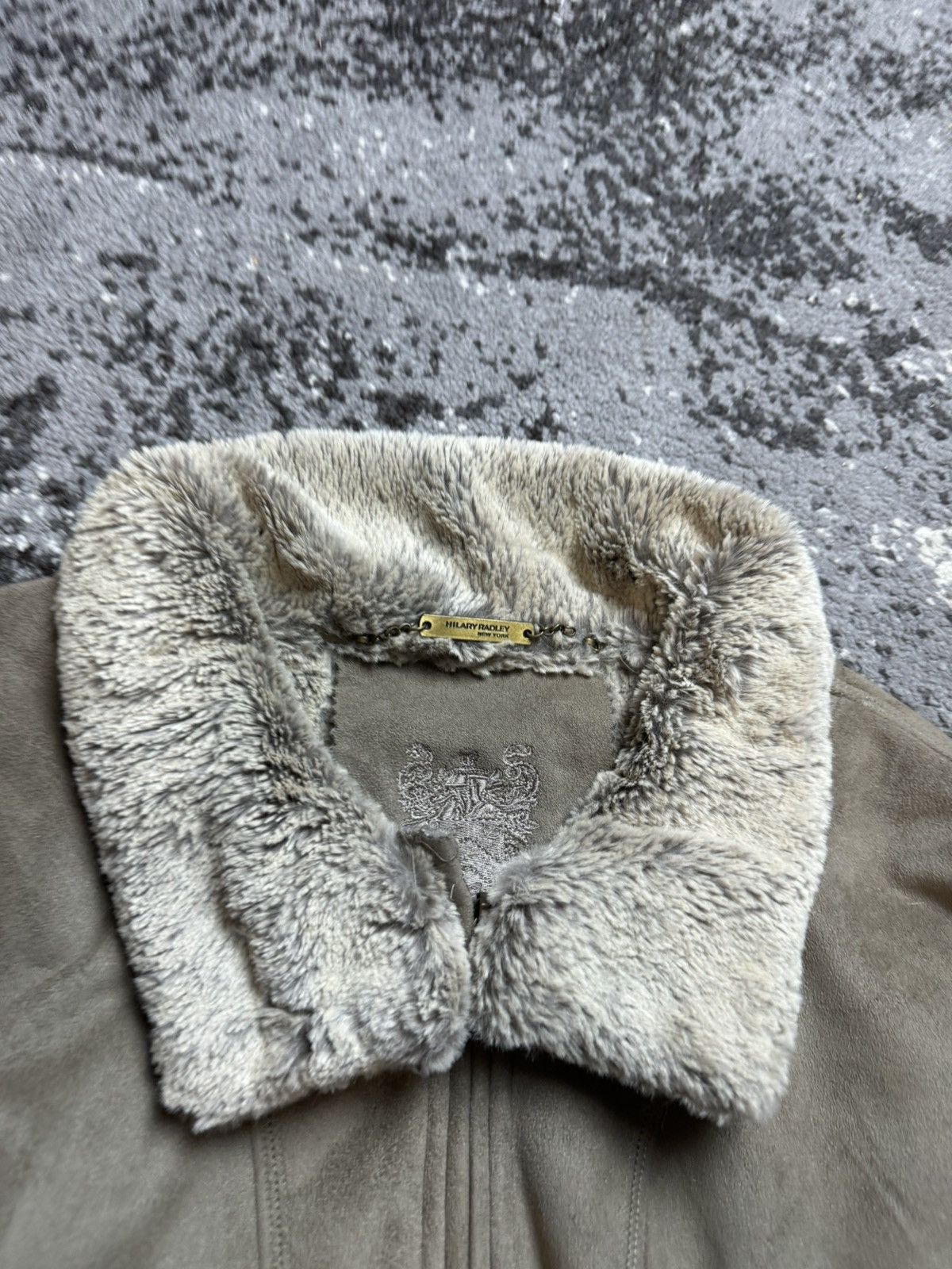 If Six Was Nine × Vintage Vintage Y2K Suede Leather Style Fur Faux Collar Sleeve Jack Size US XL / EU 56 / 4 - 5 Thumbnail