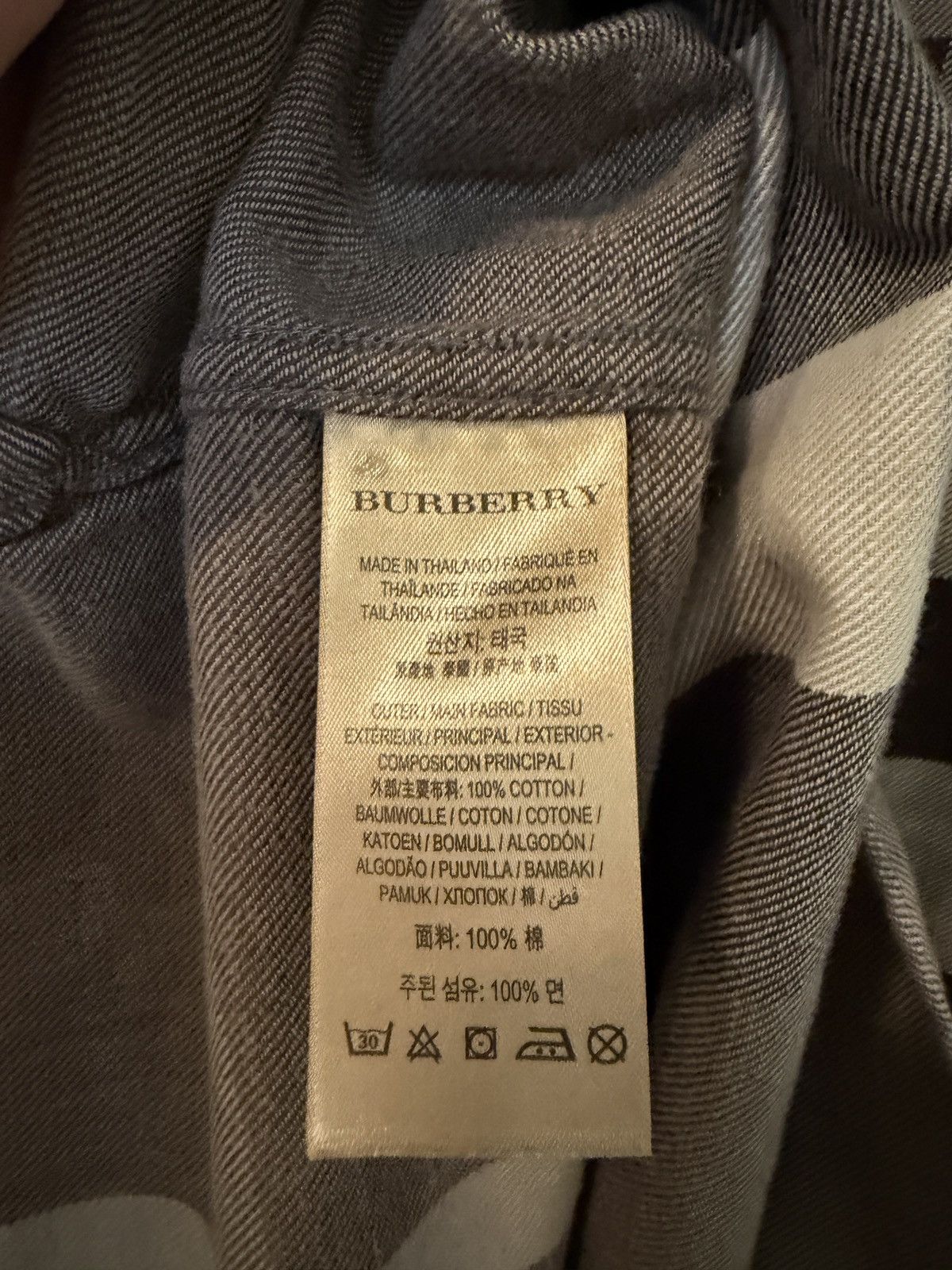 Burberry Burberry Brit Check Flannel Shirt Gray Size M Size US M / EU 48-50 / 2 - 4 Thumbnail
