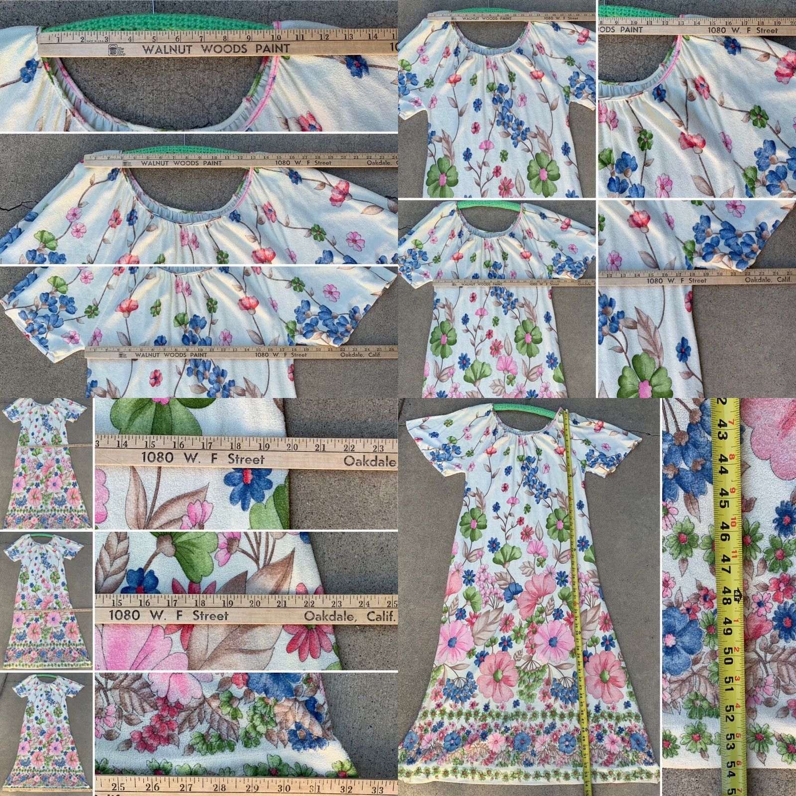 CLOT vtg floral terry cloth long muumuu dress union made RN 21673 Grandmacore Size L Size L / US 10 / IT 46 - 8 Thumbnail