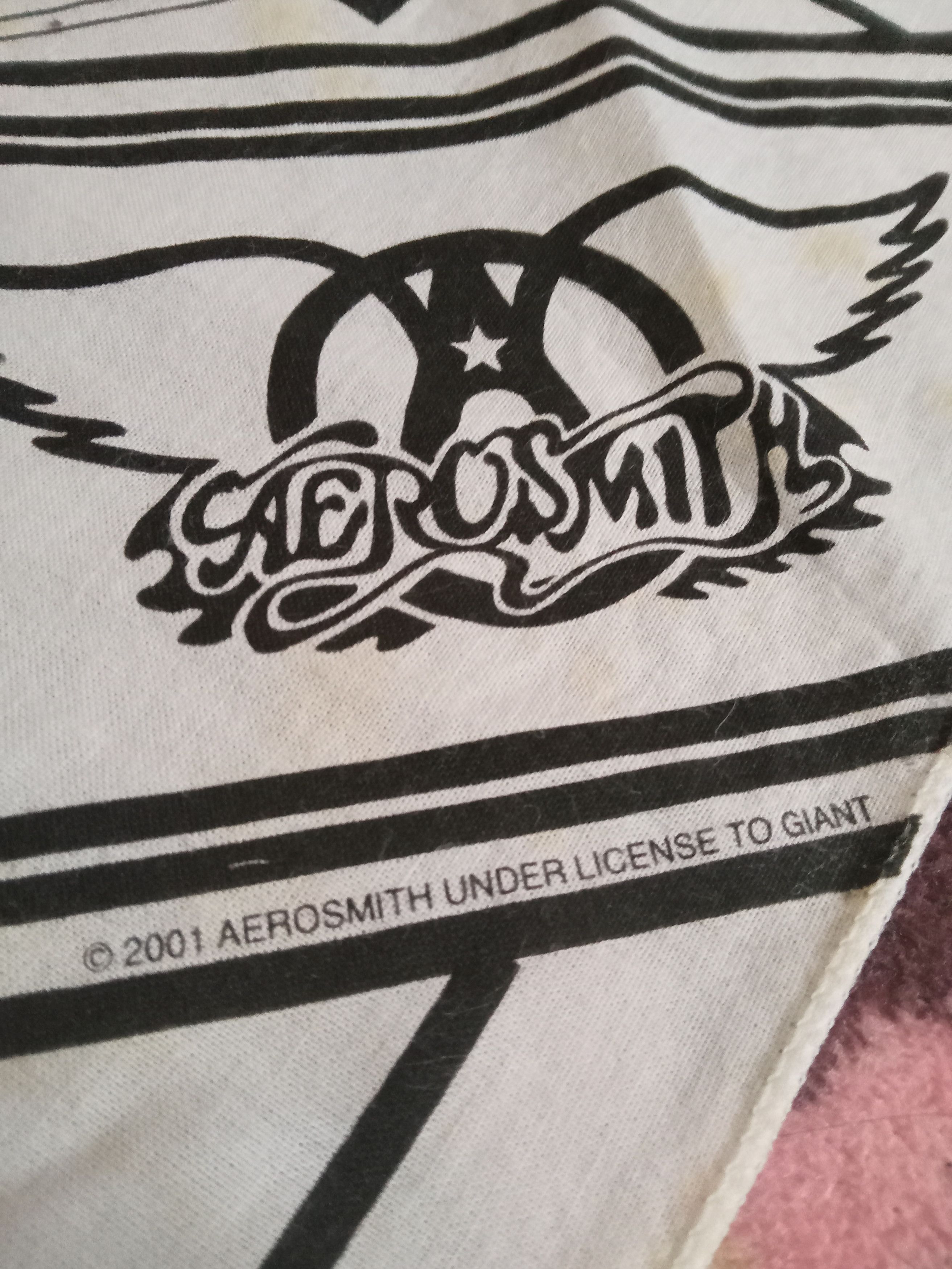 Aerosmith × Vintage Aerosmith World Tour 2001 Bandana / Handkerchief Size ONE SIZE - 4 Thumbnail