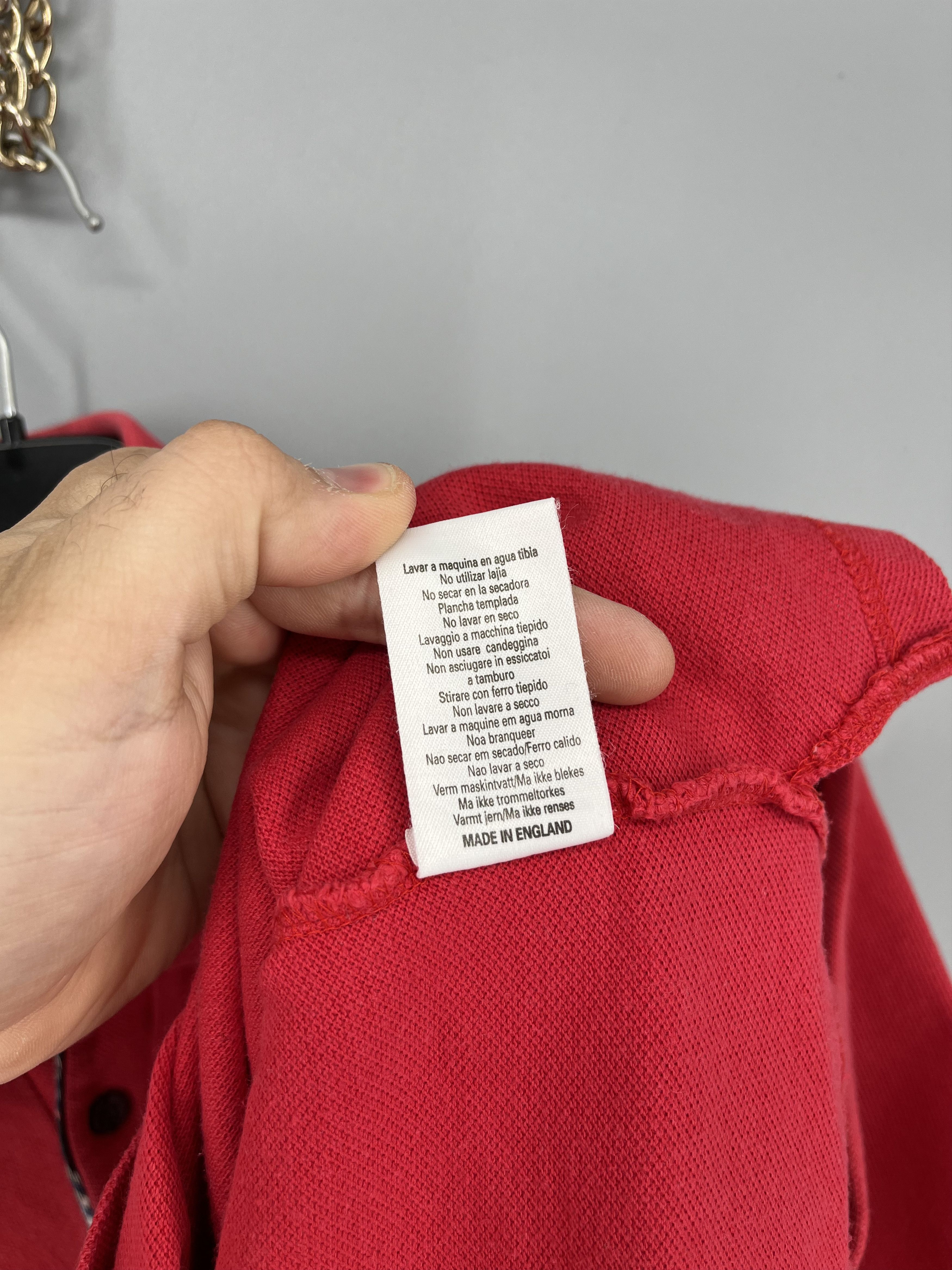 Burberry Vintage Burberry Red Polo T-Shirt Size US M / EU 48-50 / 2 - 11 Thumbnail