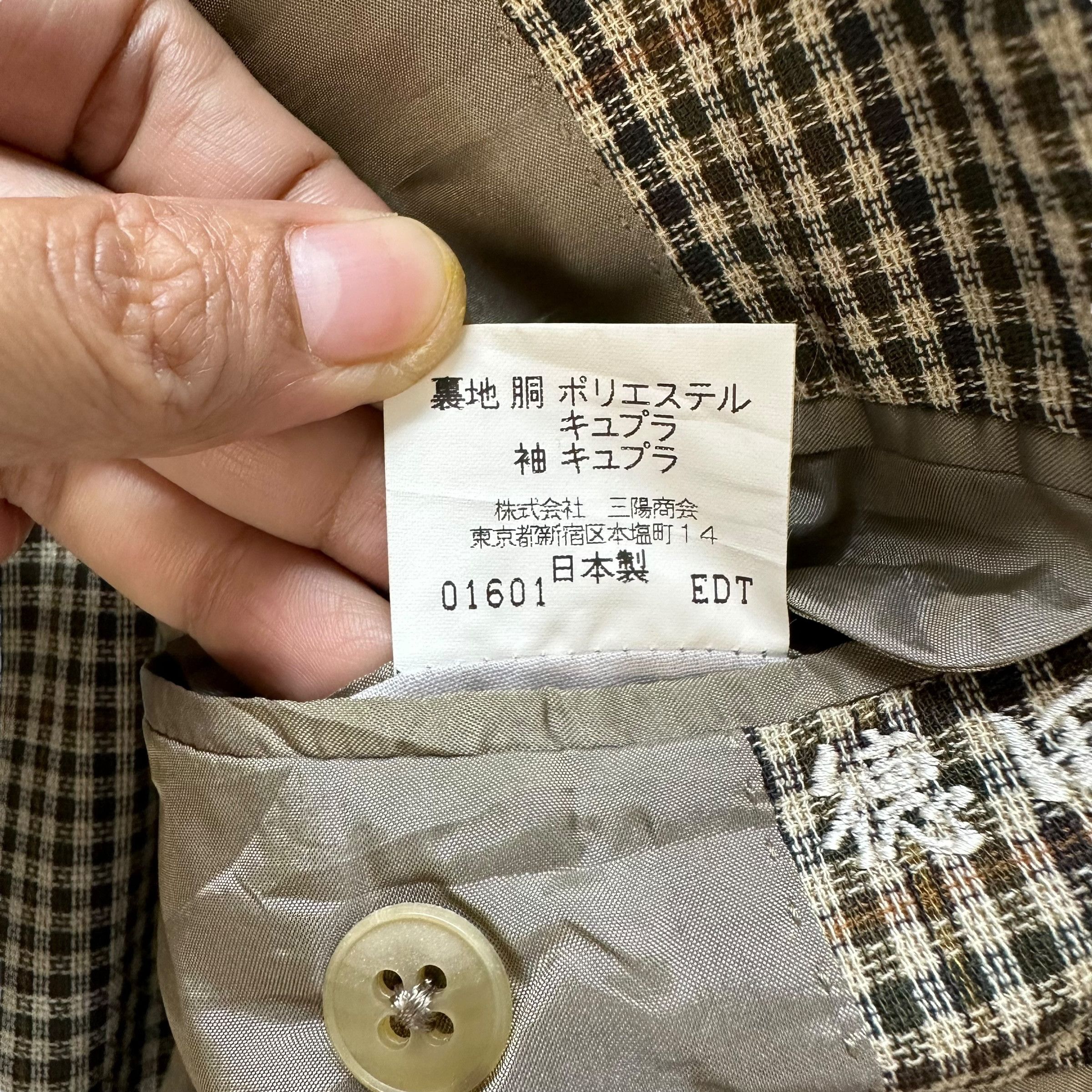 Burberry BURBERRY Small Check Wool Tailored Jacket Blazer #A73-1762 Size 40R - 10 Thumbnail