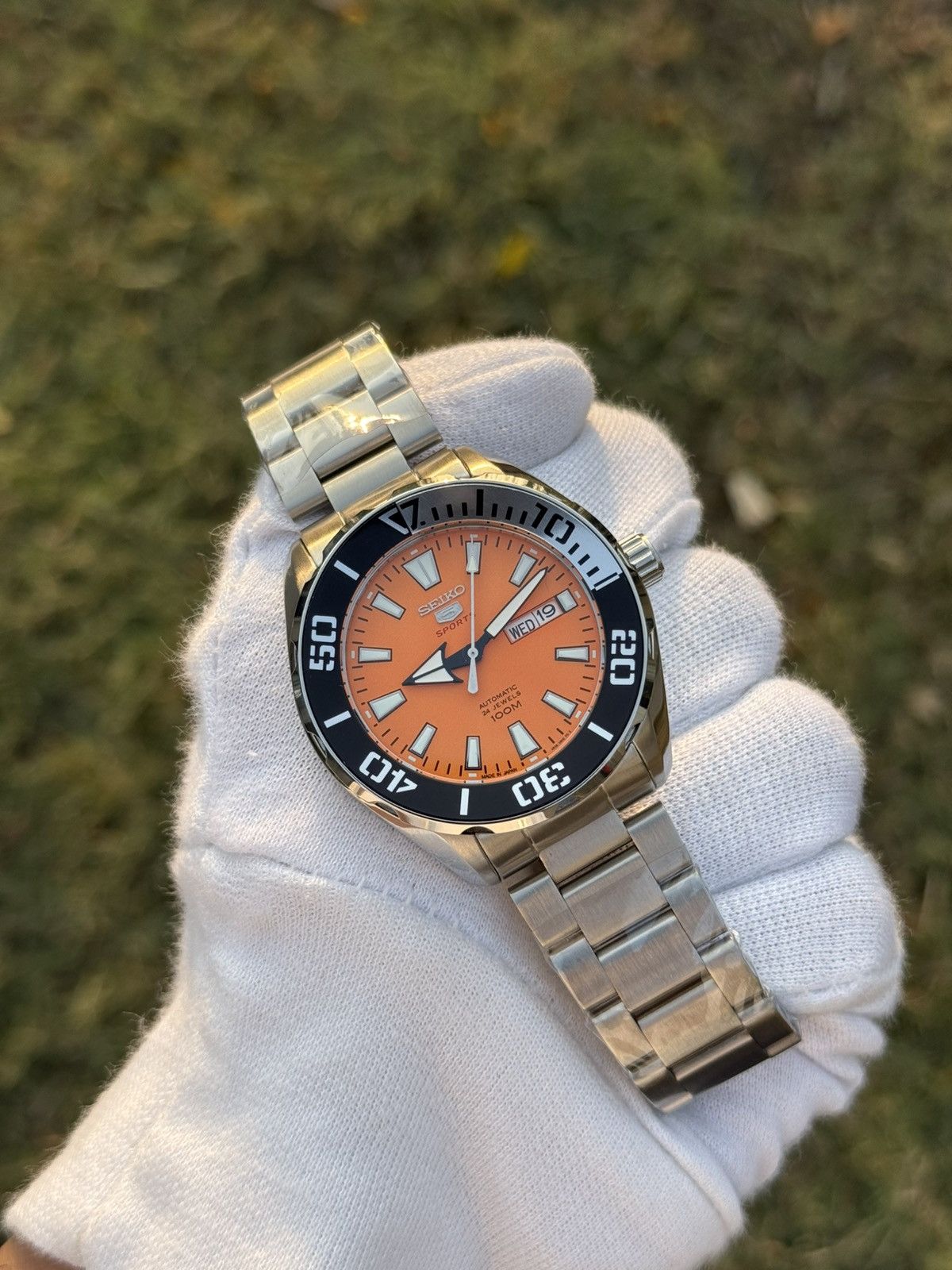 Seiko Seiko 5 Sports – black Diver Bezel– Automatic men watch Size 38 - 8 Thumbnail